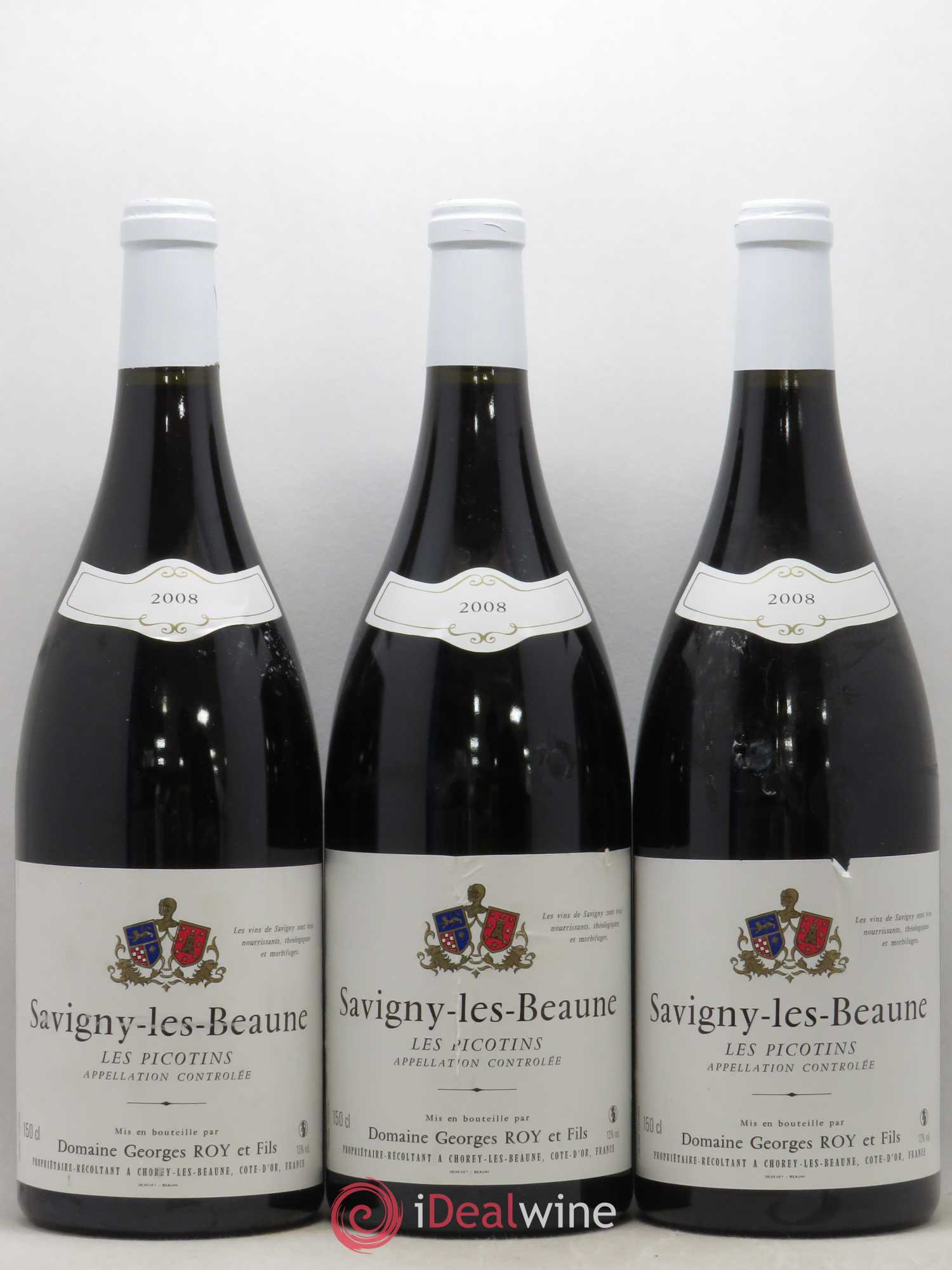 Savigny-lès-Beaune Les Picotins Georges Roy et Fils (Domaine) 2008 - Lot de 6 magnums - 1