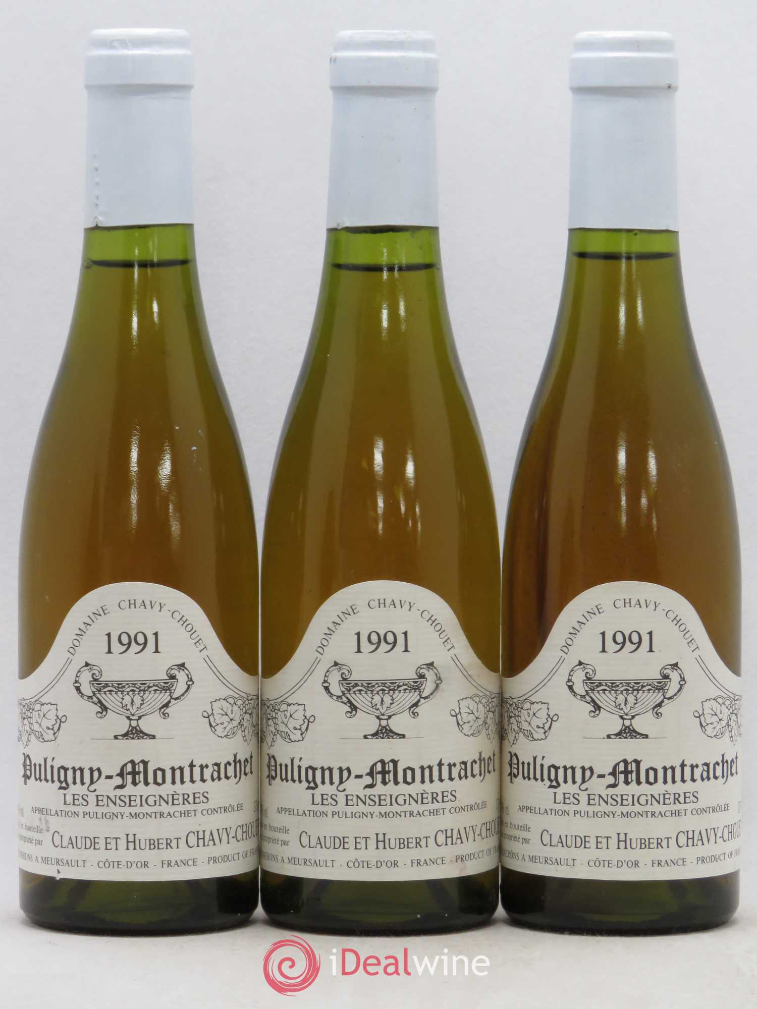 Puligny-Montrachet Les Enseignères Chavy-Chouet 1991 - Lot de 5 demi bouteilles - 1