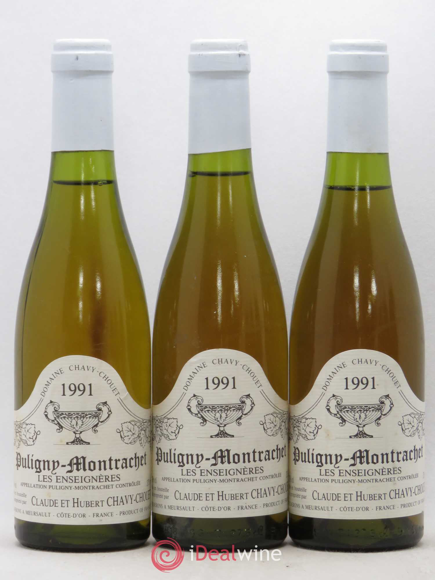 Puligny-Montrachet Les Enseignères Chavy-Chouet 1991 - Lot de 6 demi bouteilles - 1
