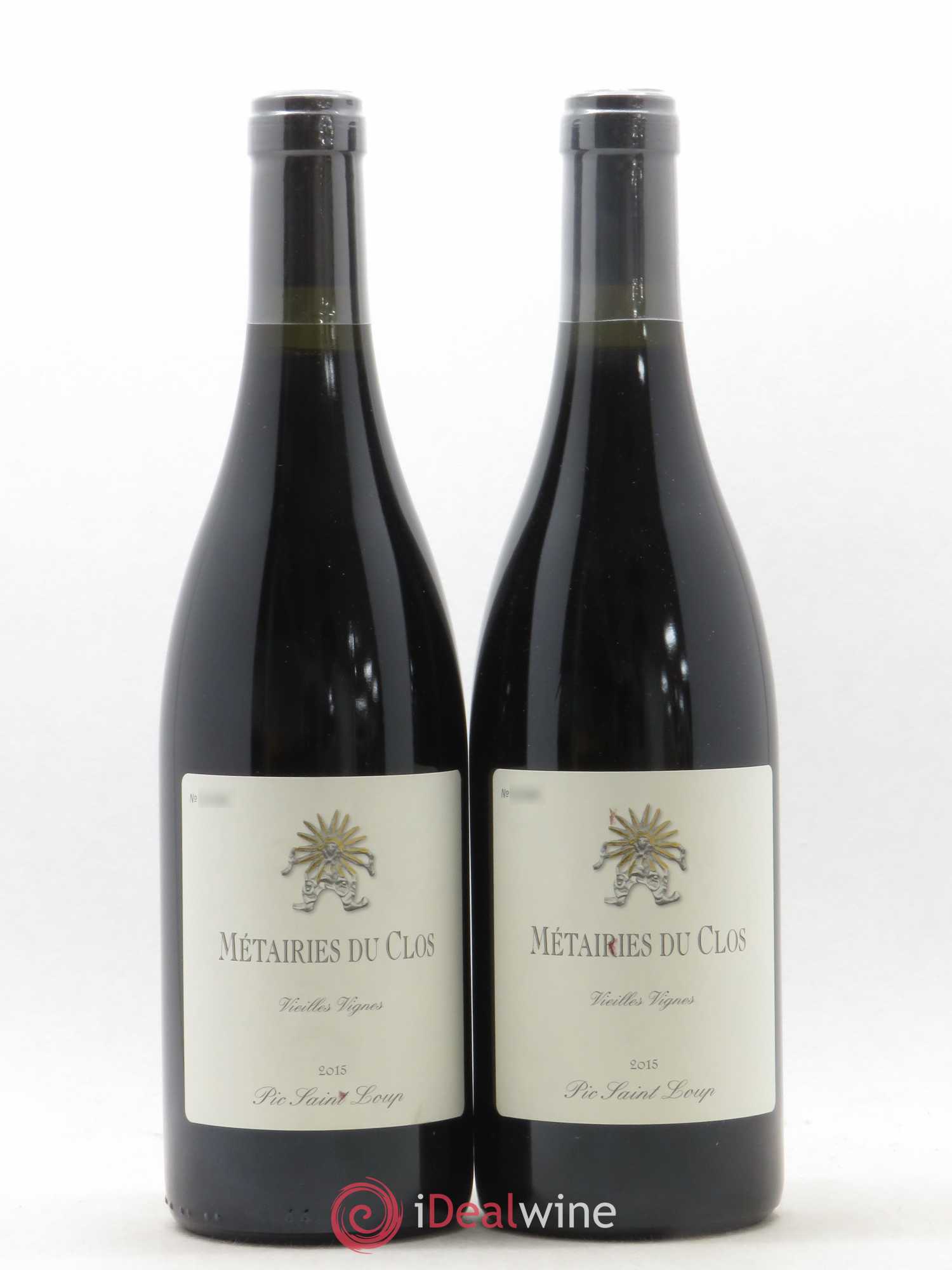 Pic Saint-Loup Les Métairies du Clos Vieilles Vignes Christophe Peyrus et Françoise Julien 2015 - Lot de 2 bouteilles - 0