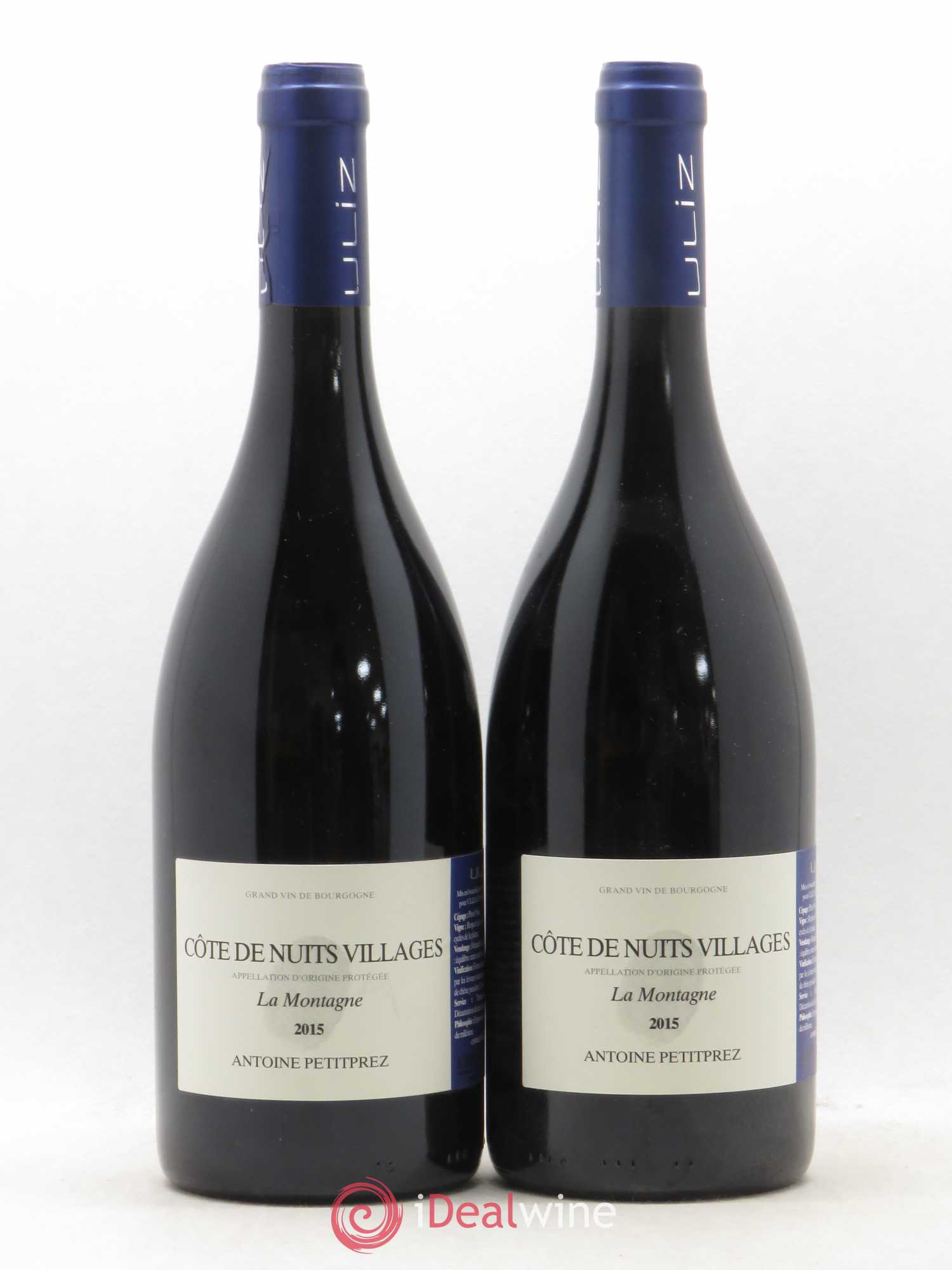 Côte de Nuits-Villages La Montagne Antoine Petitprez Maison Uliz 2015 - Posten von 2 Flaschen - 0