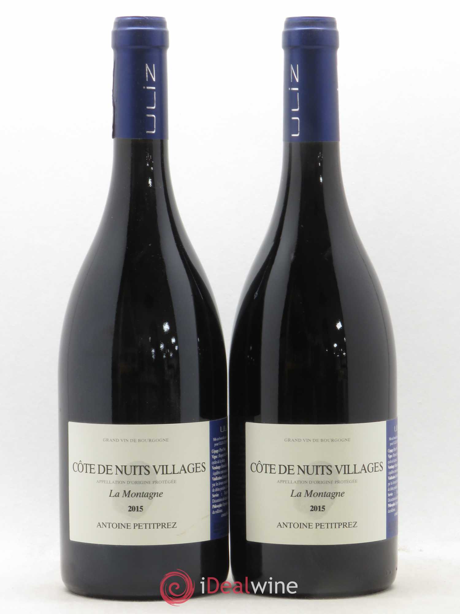 Côte de Nuits-Villages La Montagne Antoine Petitprez Maison Uliz 2015 - Posten von 2 Flaschen - 0