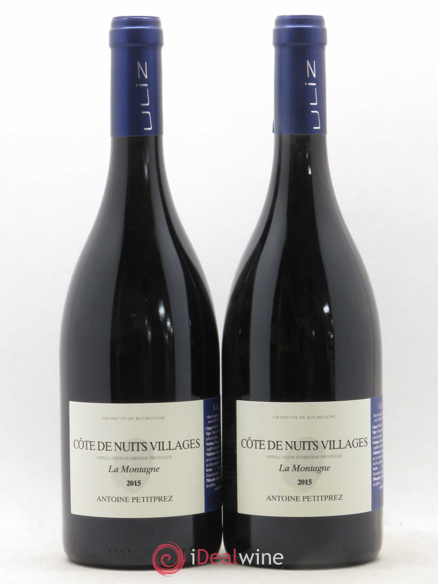 Côte de Nuits-Villages La Montagne Antoine Petitprez Maison Uliz 2015 - Posten von 2 Flaschen - 0