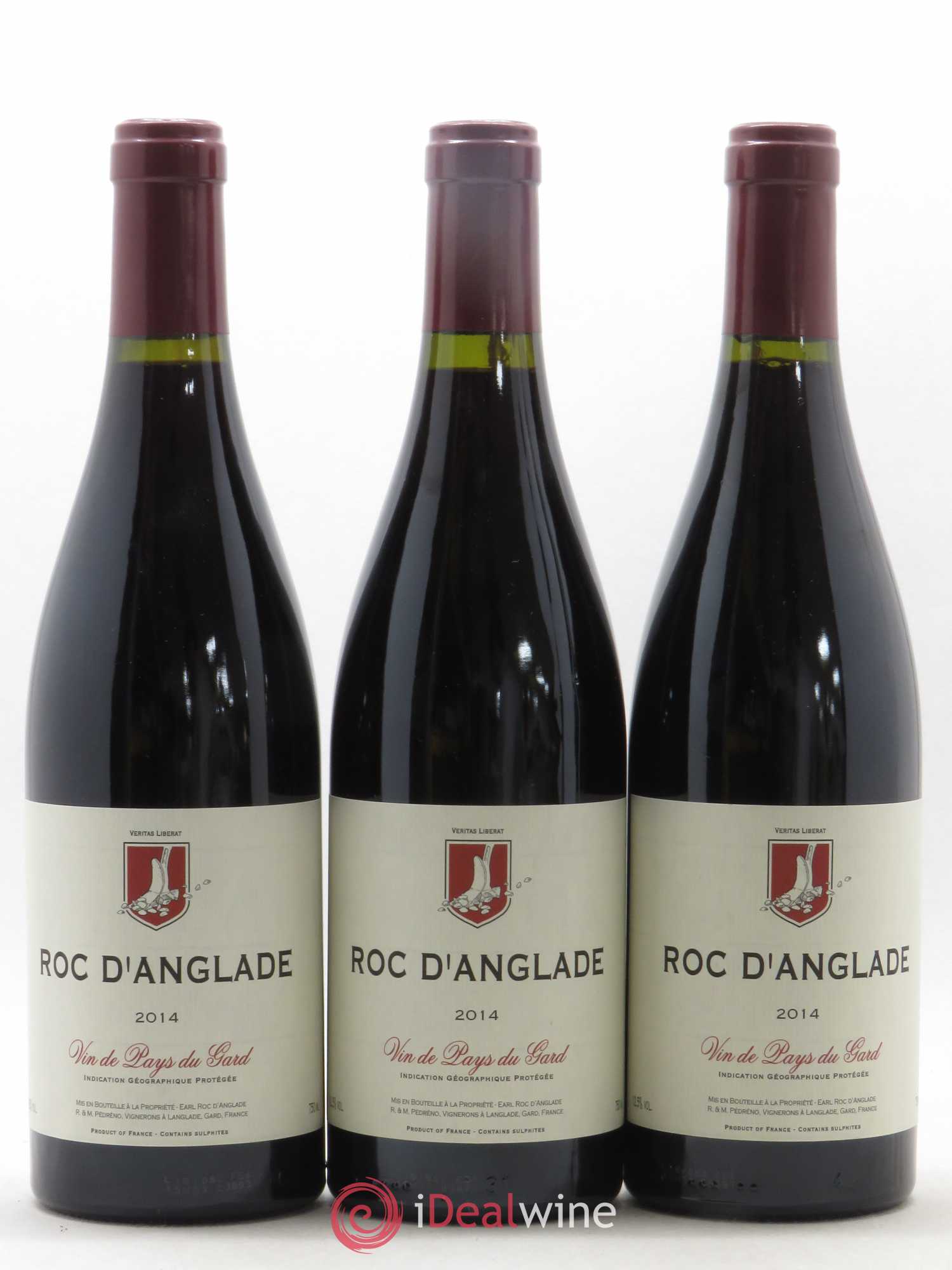 Gard Roc d'Anglade Rémy Pédréno 2014 - Lot of 3 bottles - 0