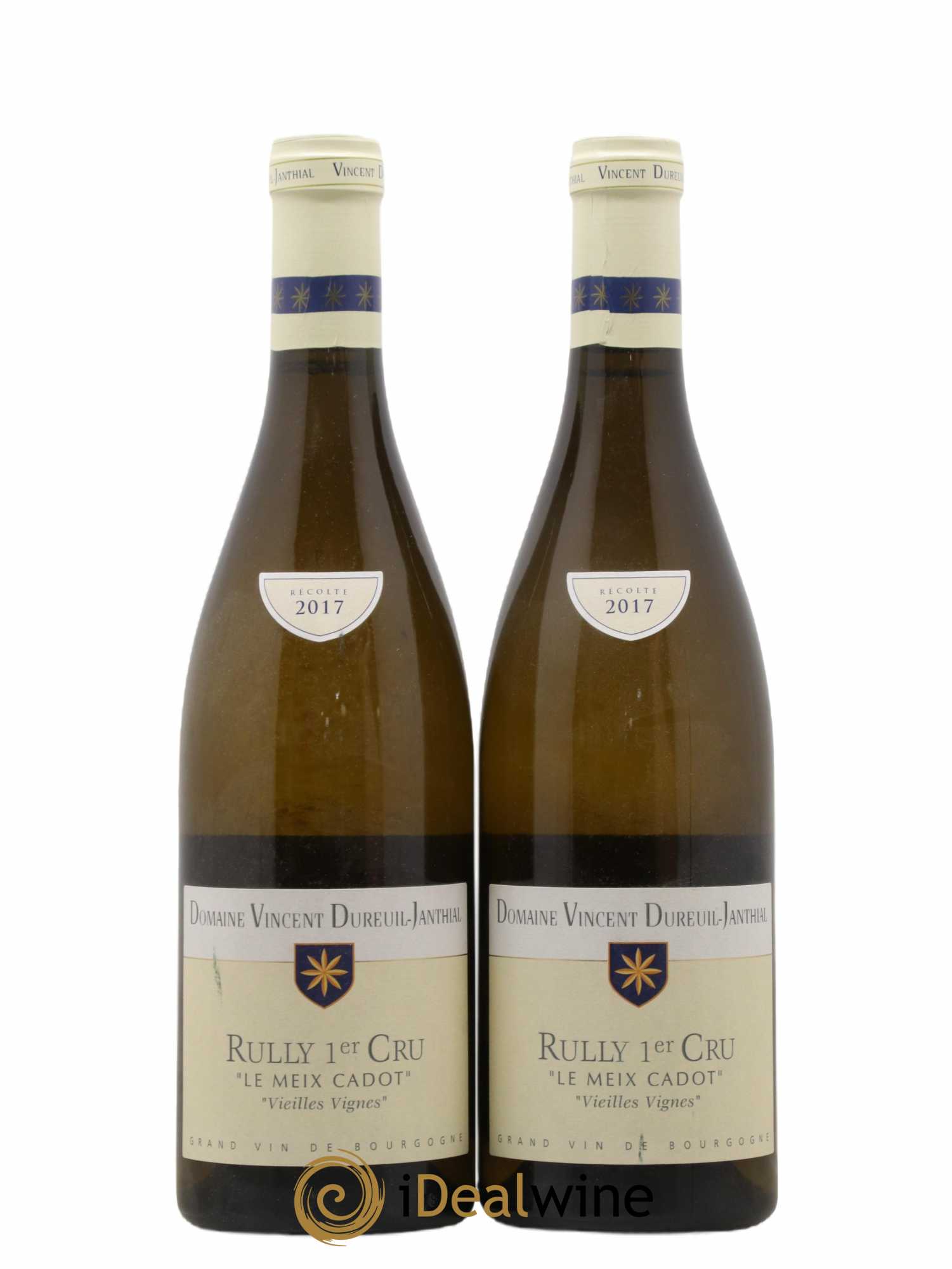 Rully 1er Cru Le Meix Cadot Vieilles Vignes Vincent Dureuil-Janthial 2017 - Lot de 2 bouteilles - 0