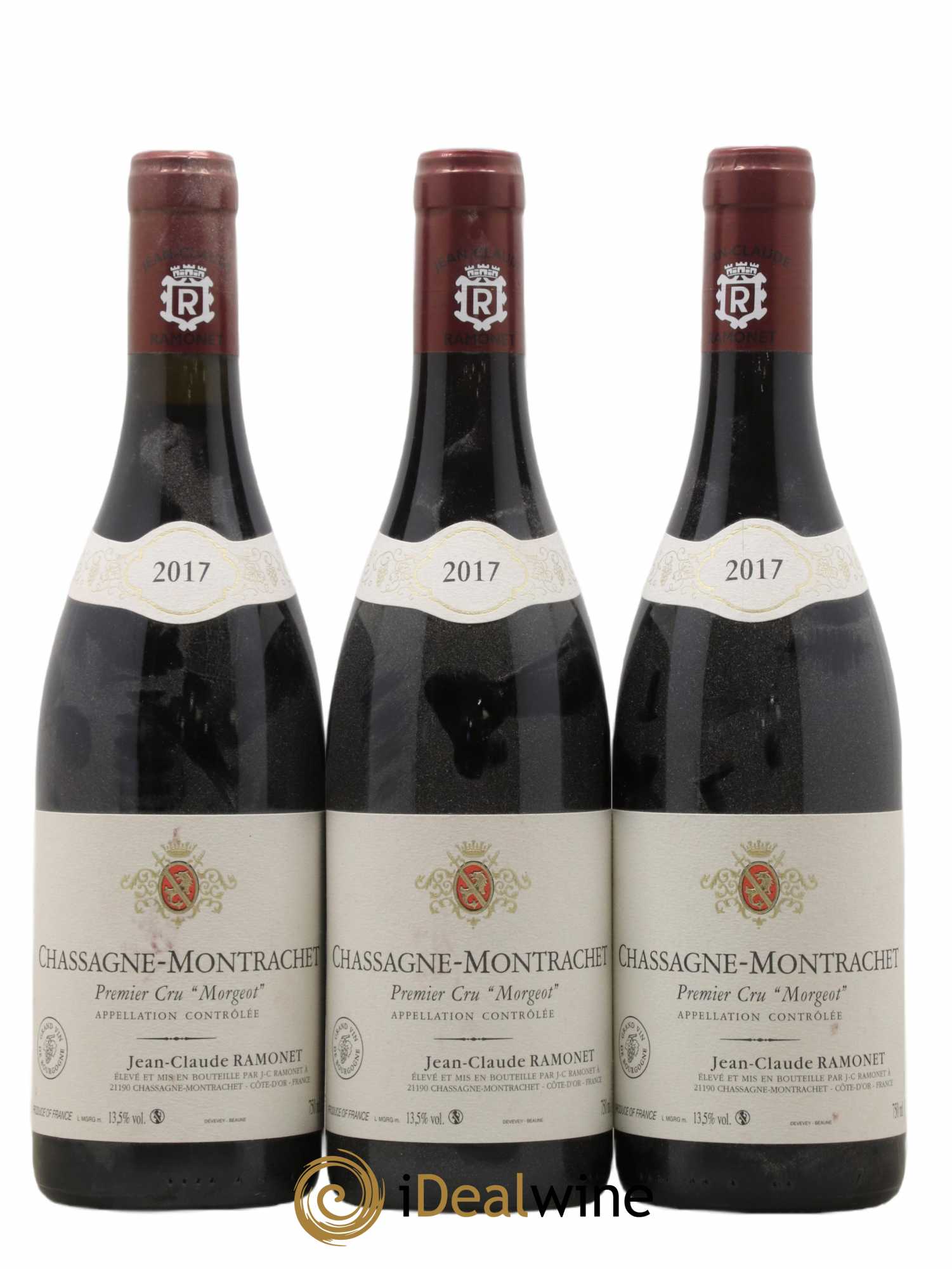 Chassagne-Montrachet 1er Cru Morgeot Ramonet (Domaine) 2017 - Lot de 3 bouteilles - 0