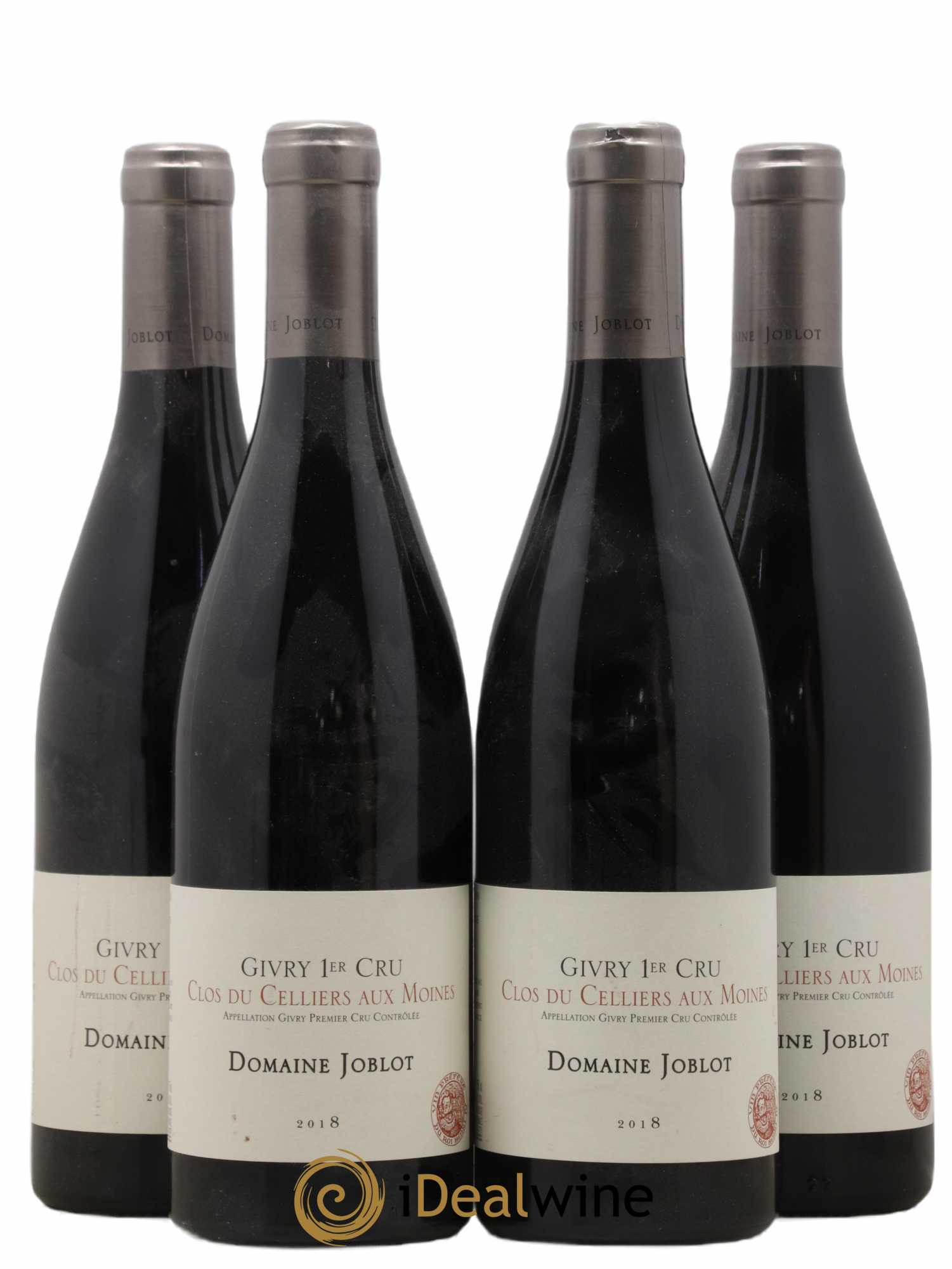 Givry 1er Cru Clos du Cellier aux Moines Joblot (Domaine) 2018 - Lot de 4 bouteilles - 0