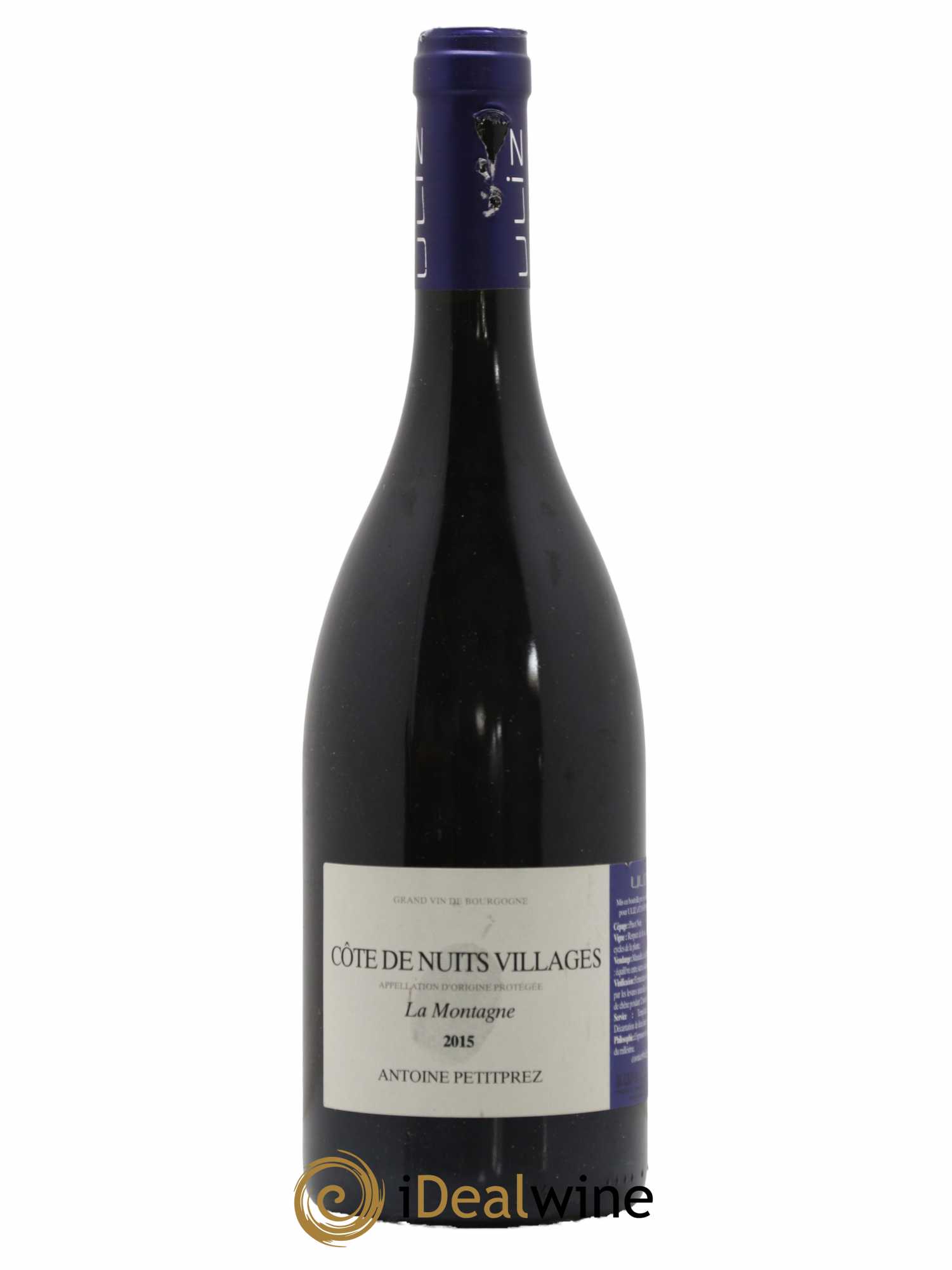 Côte de Nuits-Villages La Montagne Antoine Petitprez 2015 - Lot of 1 bottle - 0