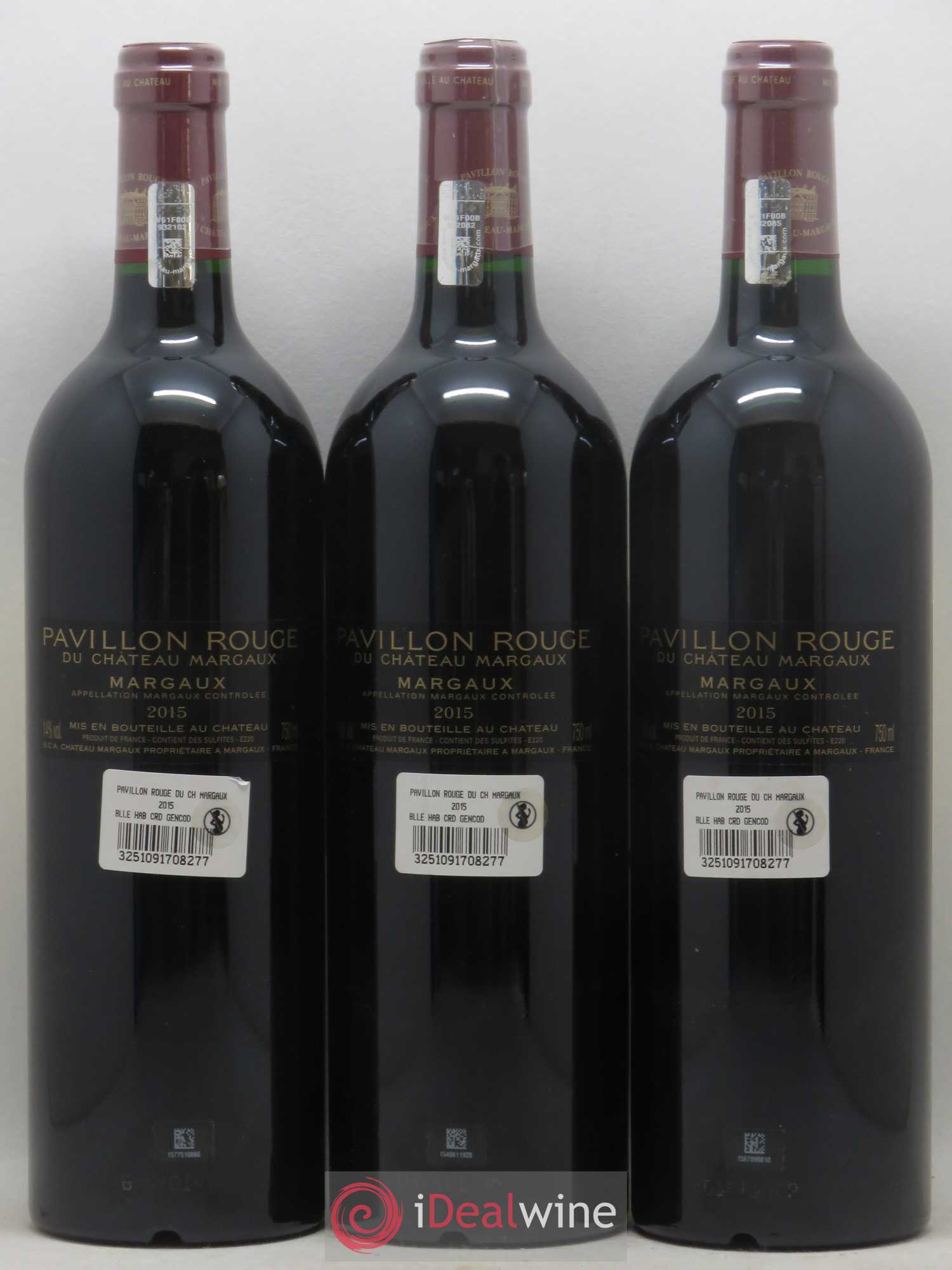 Pavillon Rouge du Château Margaux Second Vin 2015 - Lot de 3 bouteilles - 1