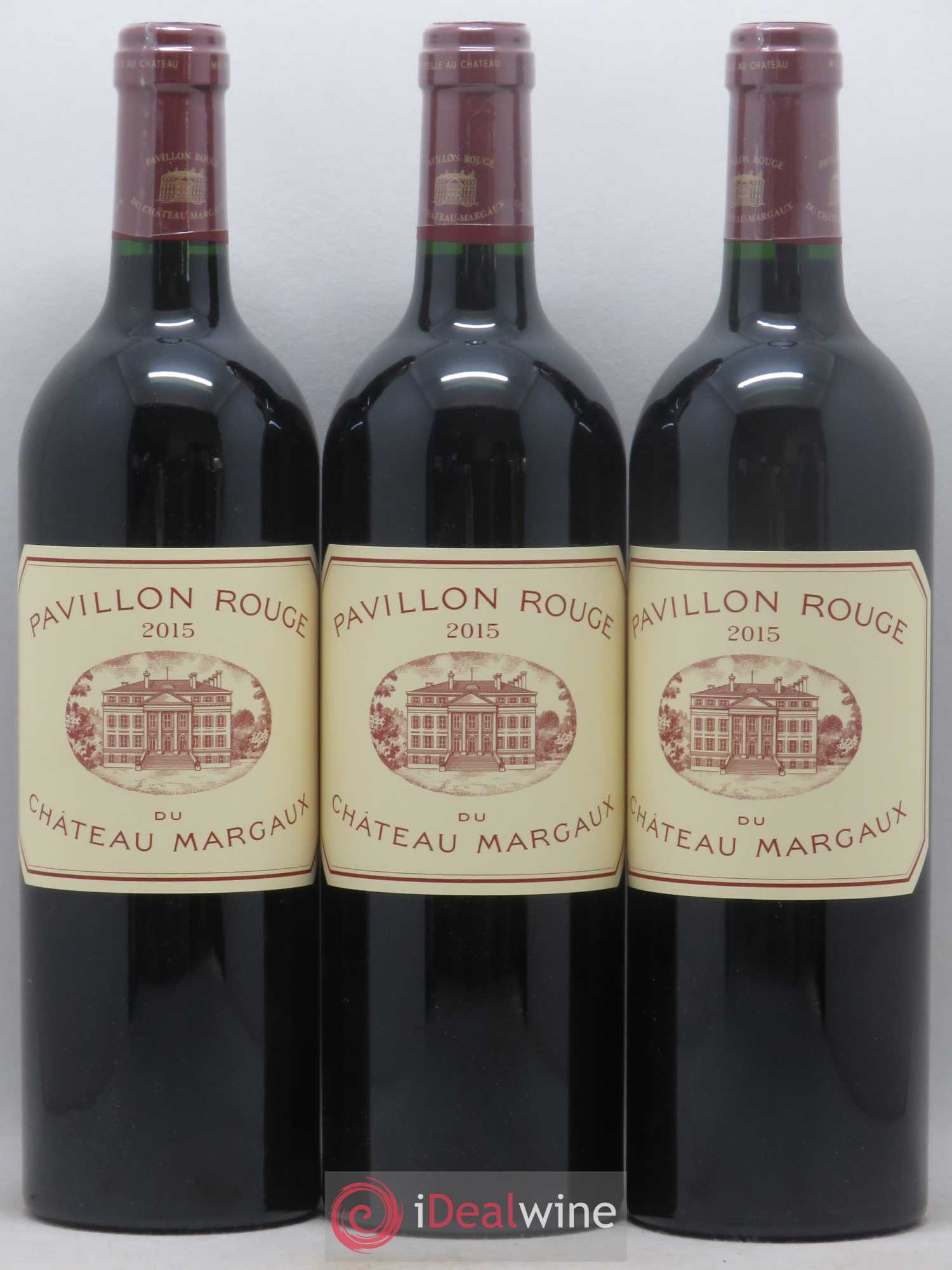 Pavillon Rouge du Château Margaux Second Vin 2015 - Lot de 3 bouteilles - 0
