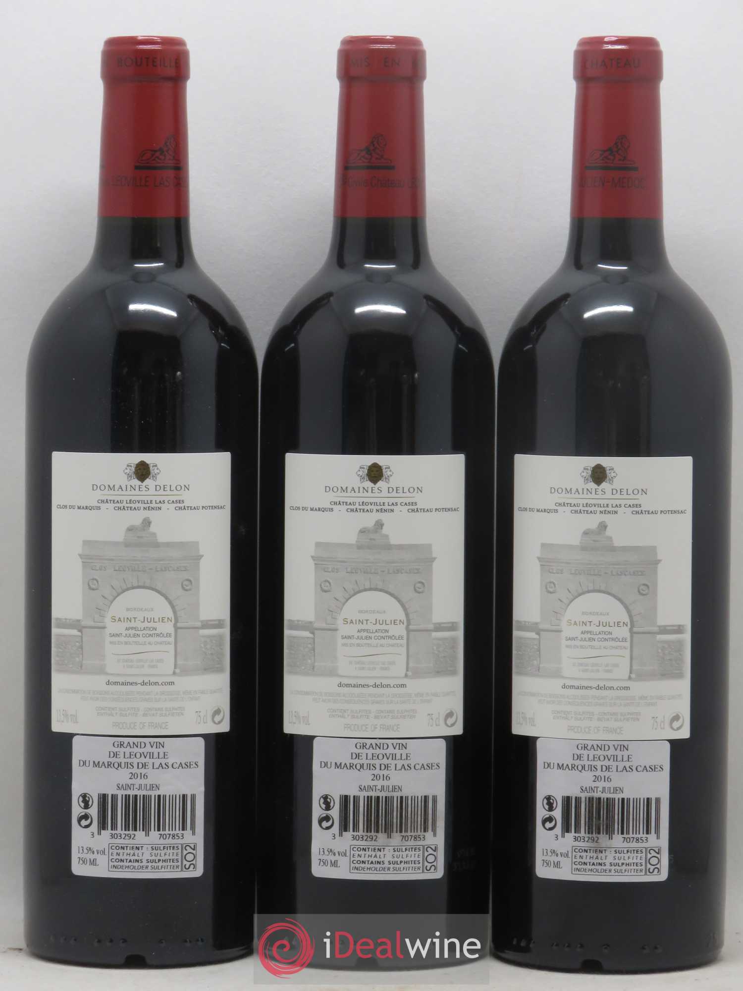 Château Léoville Las Cases 2ème Grand Cru Classé 2016 - Lot de 6 bouteilles - 4
