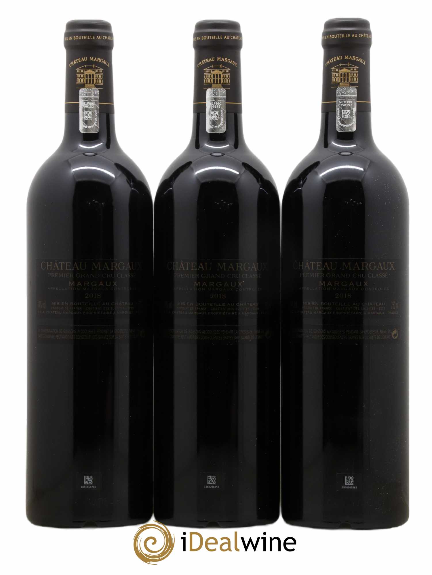 Château Margaux 1er Grand Cru Classé 2018 - Lot of 3 bottles - 1