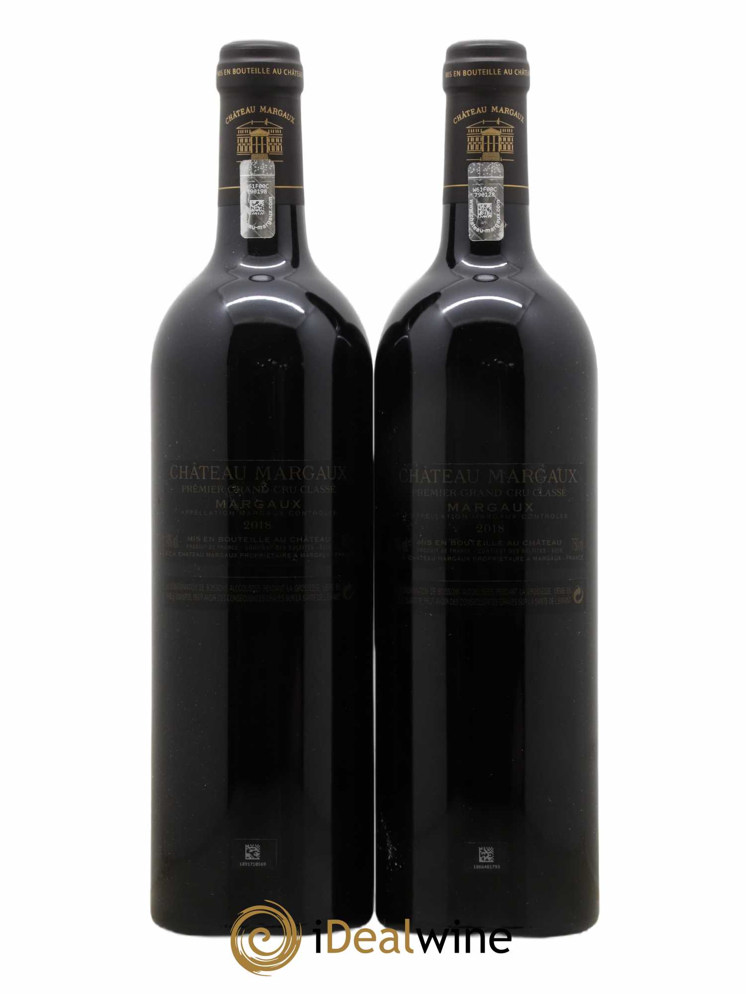 Château Margaux 1er Grand Cru Classé 2018 - Lot de 2 bouteilles - 1