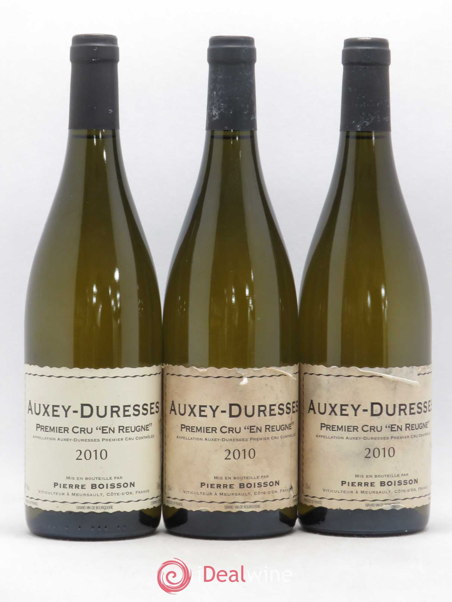Auxey-Duresses 1er Cru En Reugne Pierre Boisson (Domaine) 2010 - Lot de 3 bouteilles - 0