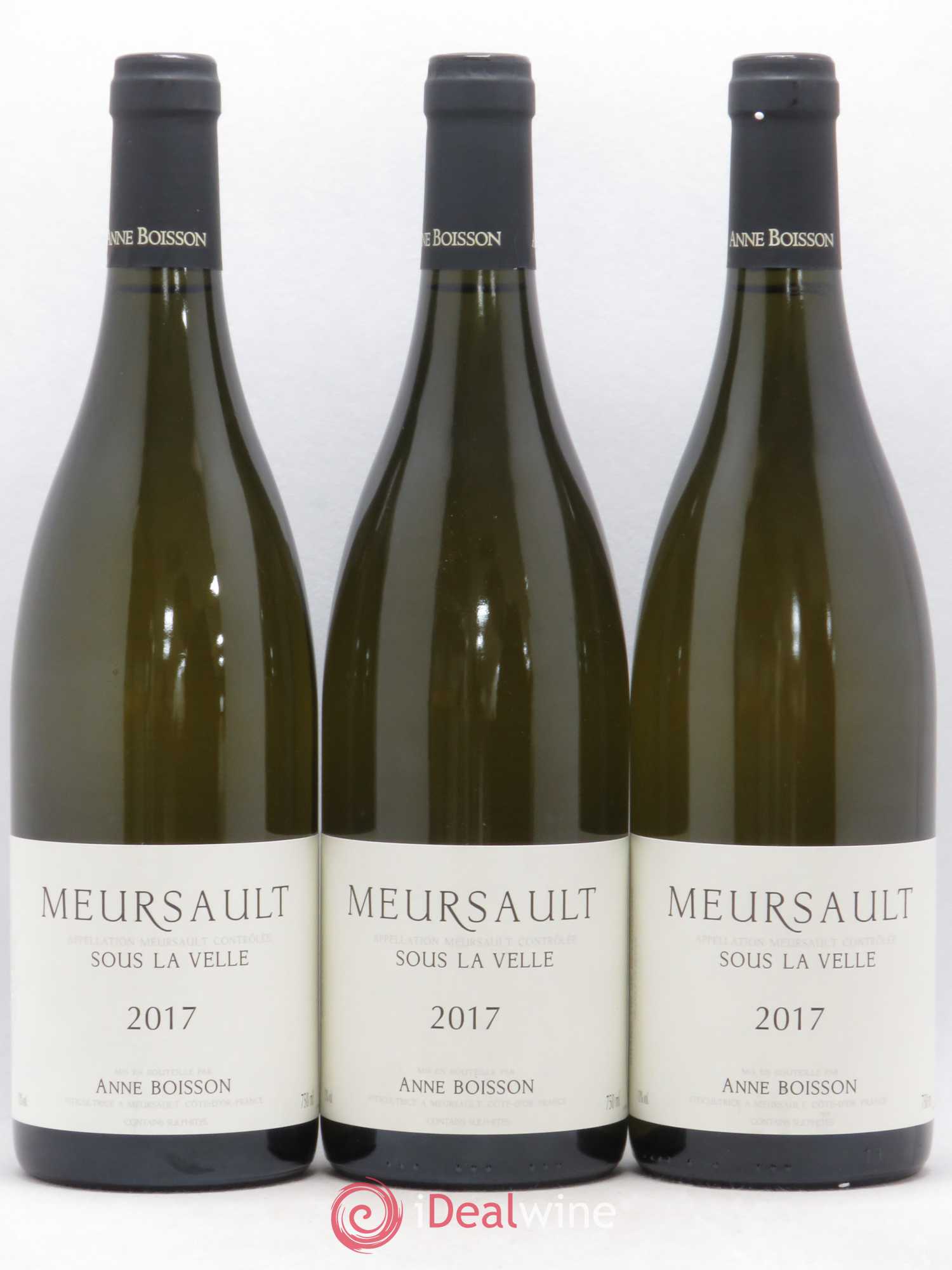 Meursault Sous la Velle Anne Boisson 2017 - Lot de 3 bouteilles - 0