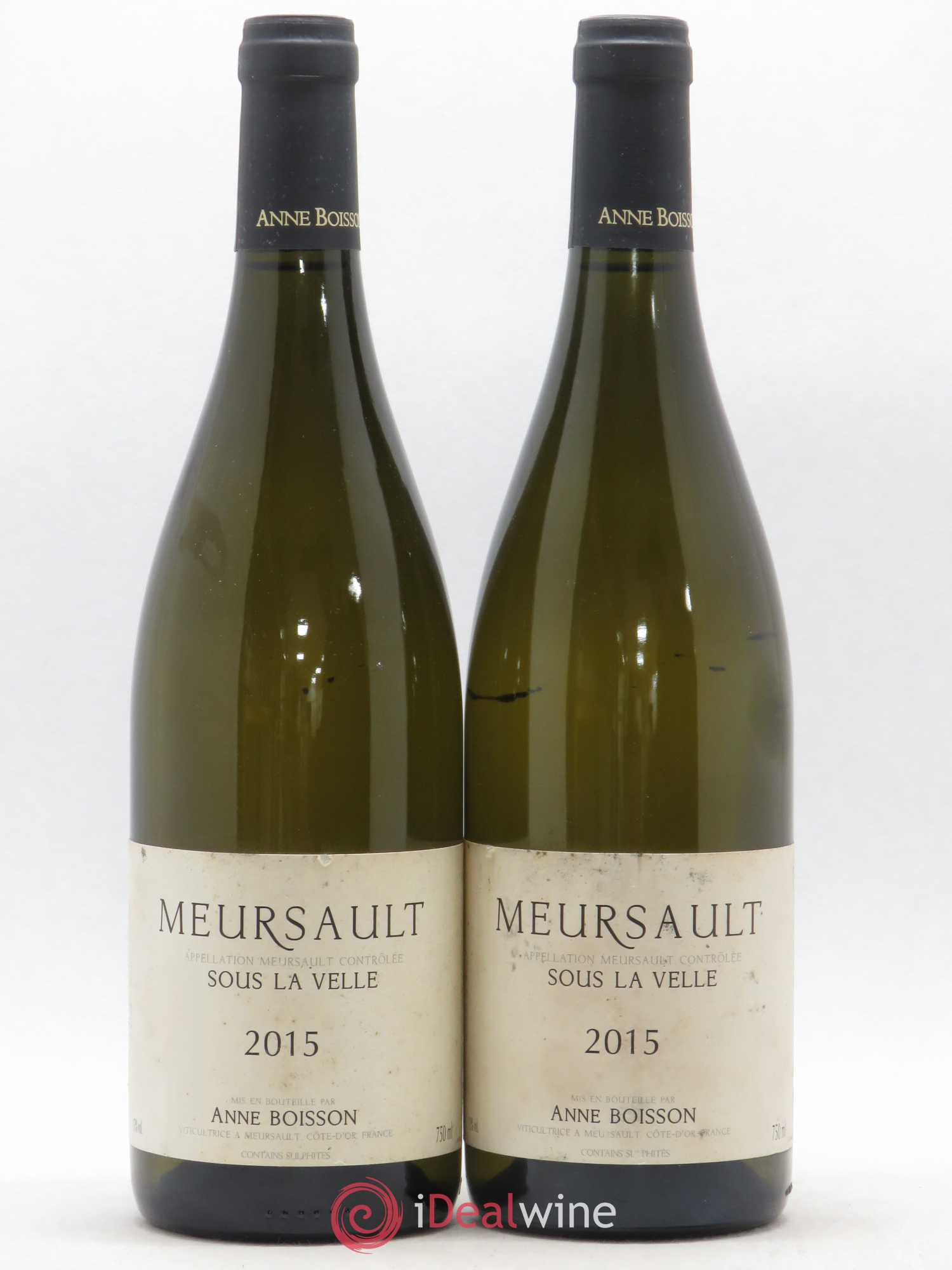 Meursault Sous la Velle Anne Boisson 2015 - Lot de 2 bouteilles - 0