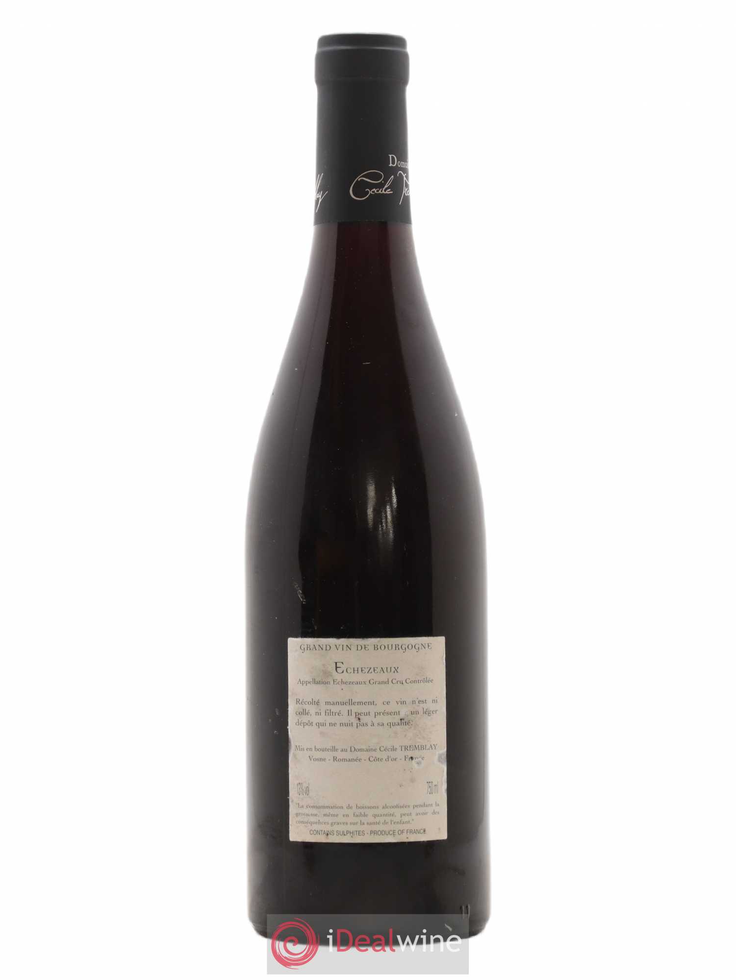 Echezeaux Grand Cru du dessus Cécile Tremblay Du Dessus 2009 - Lot de 1 bouteille - 1
