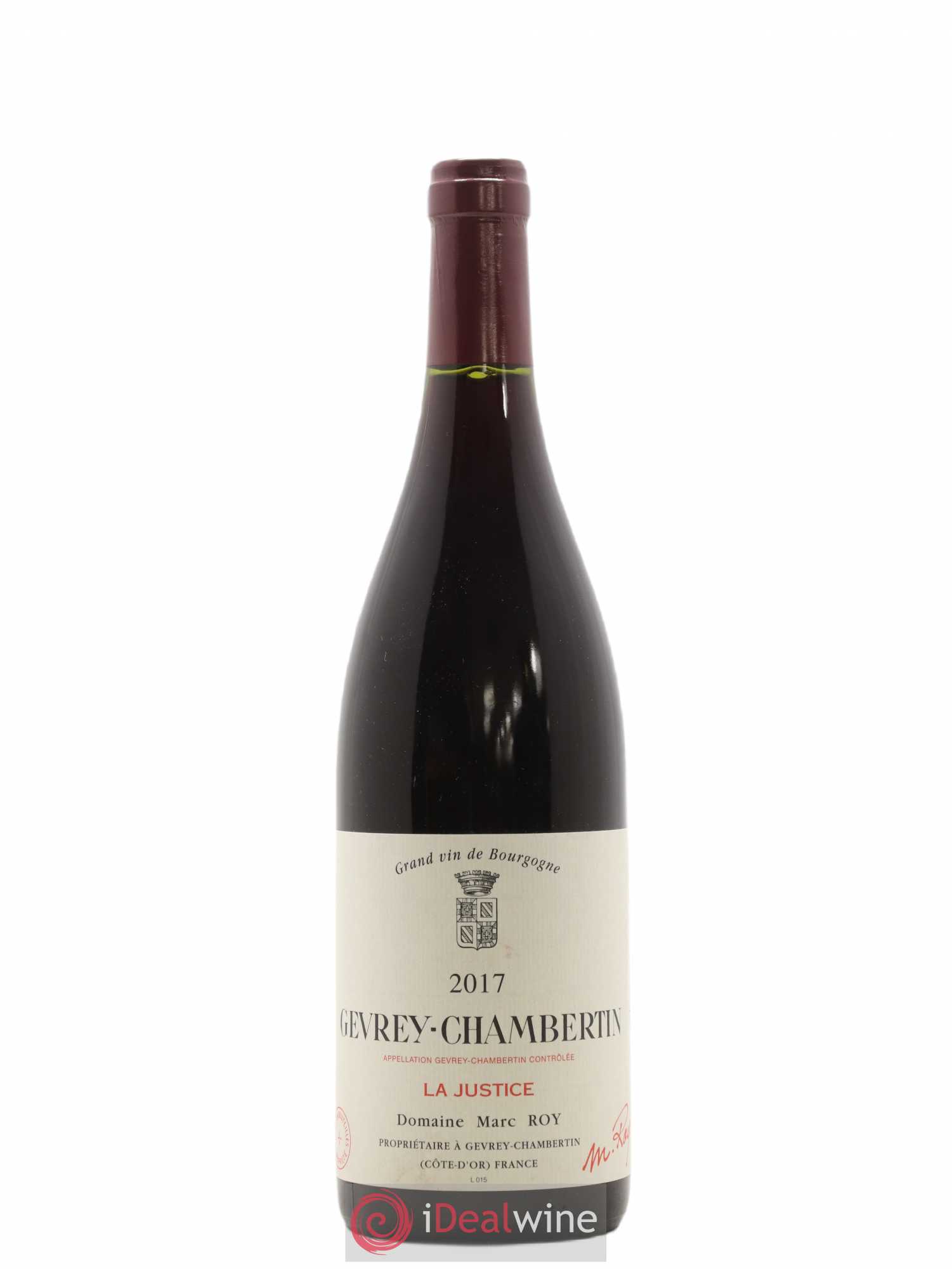 Gevrey-Chambertin La Justice Marc Roy 2017 - Posten von 1 Flasche - 0