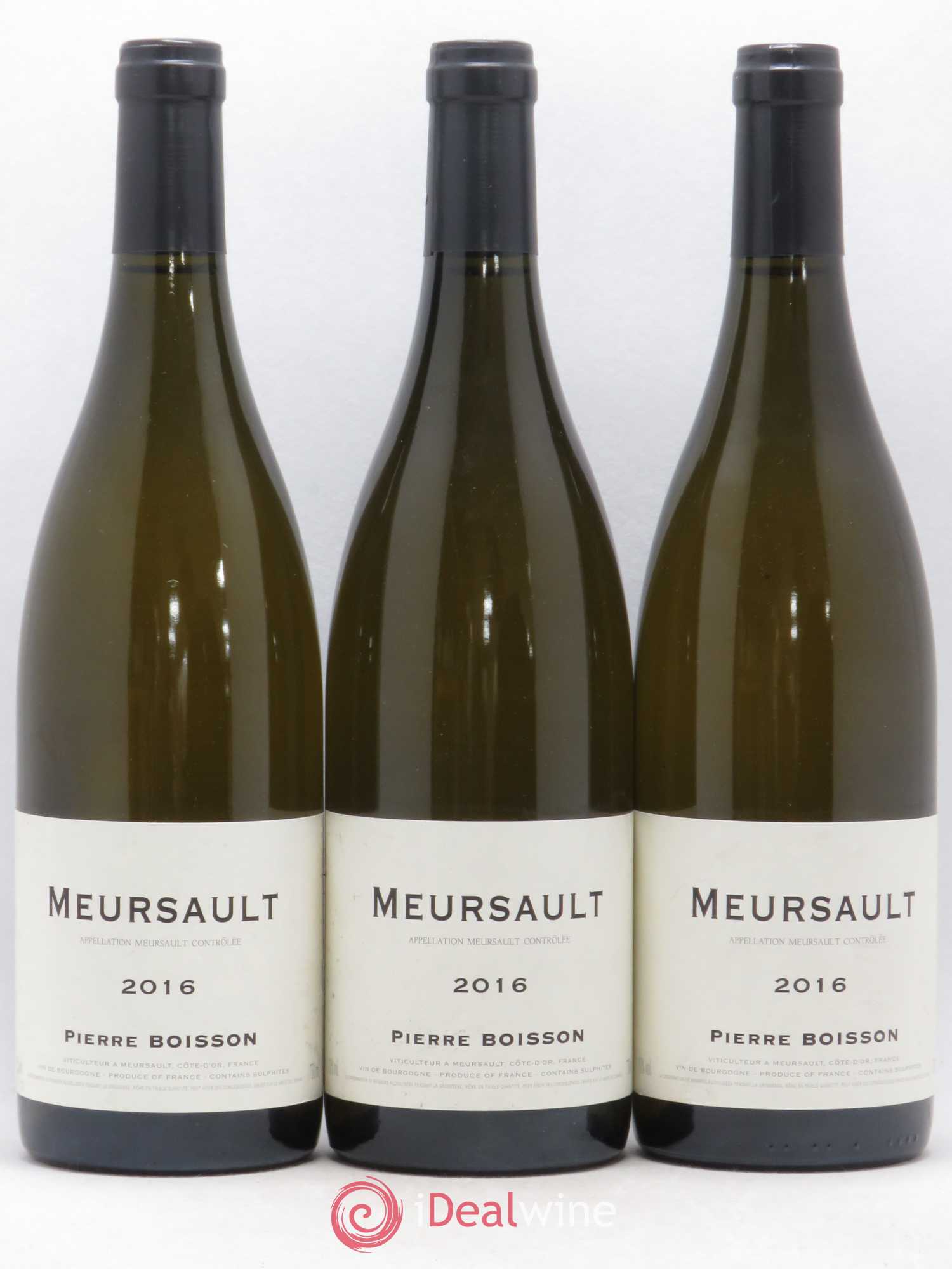 Meursault Pierre Boisson (Domaine) 2016 - Lot de 3 bouteilles - 0