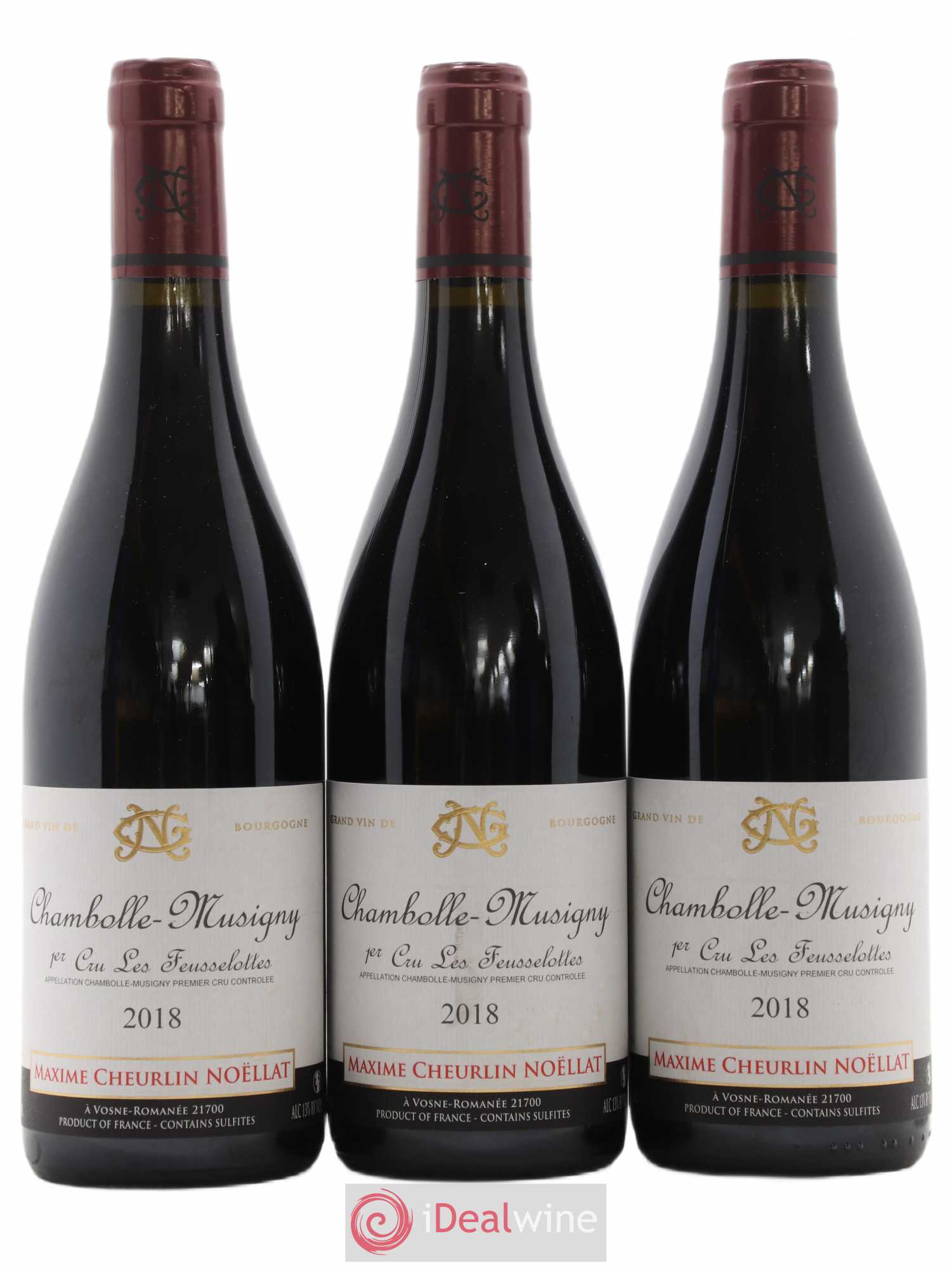 Chambolle-Musigny 1er Cru Les Feusselotes Maxime Cheurlin Noellat 2018 - Posten von 3 Flaschen - 0