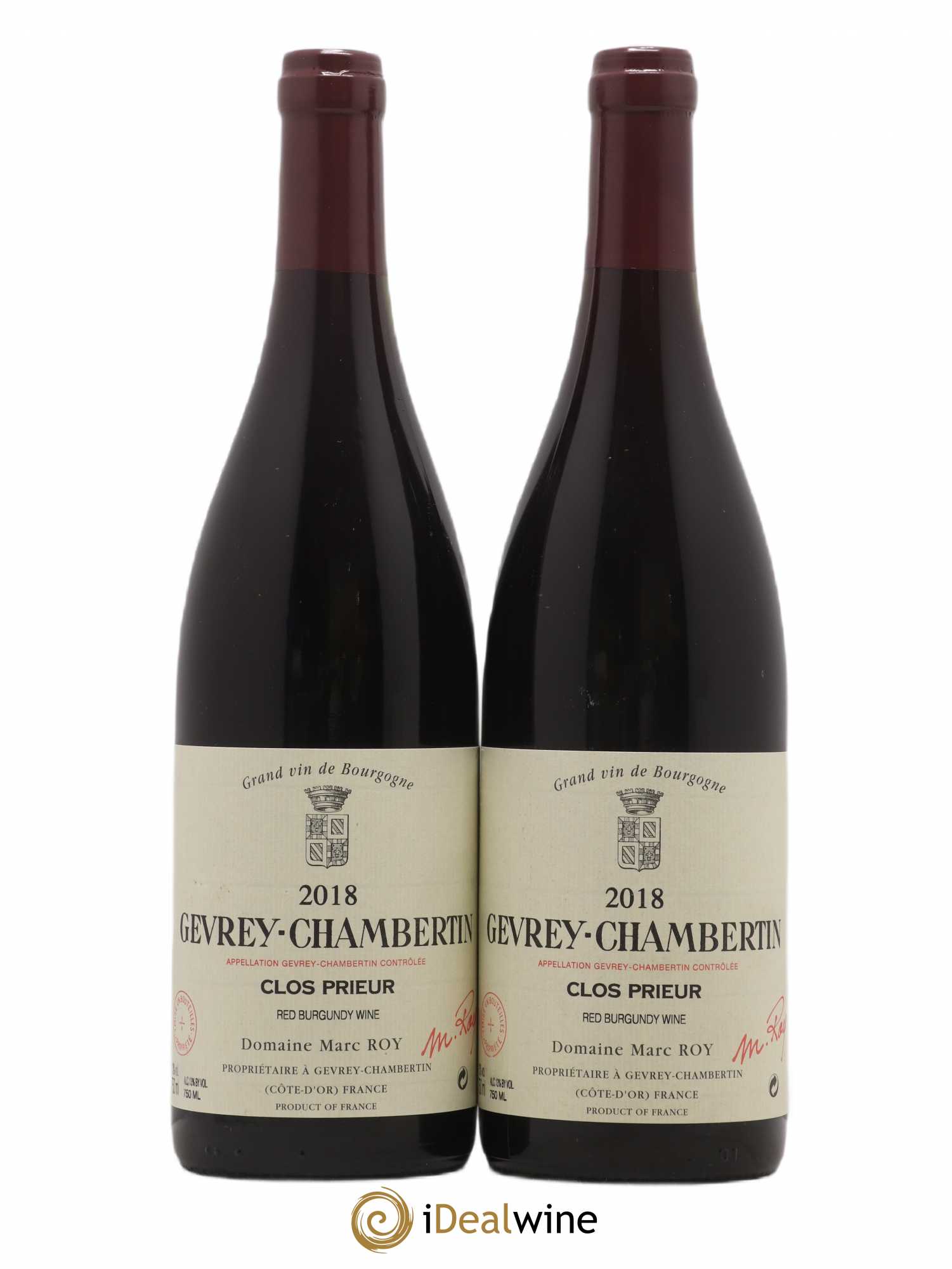 Gevrey-Chambertin Clos Prieur Marc Roy 2018 - Lot de 2 bouteilles - 0