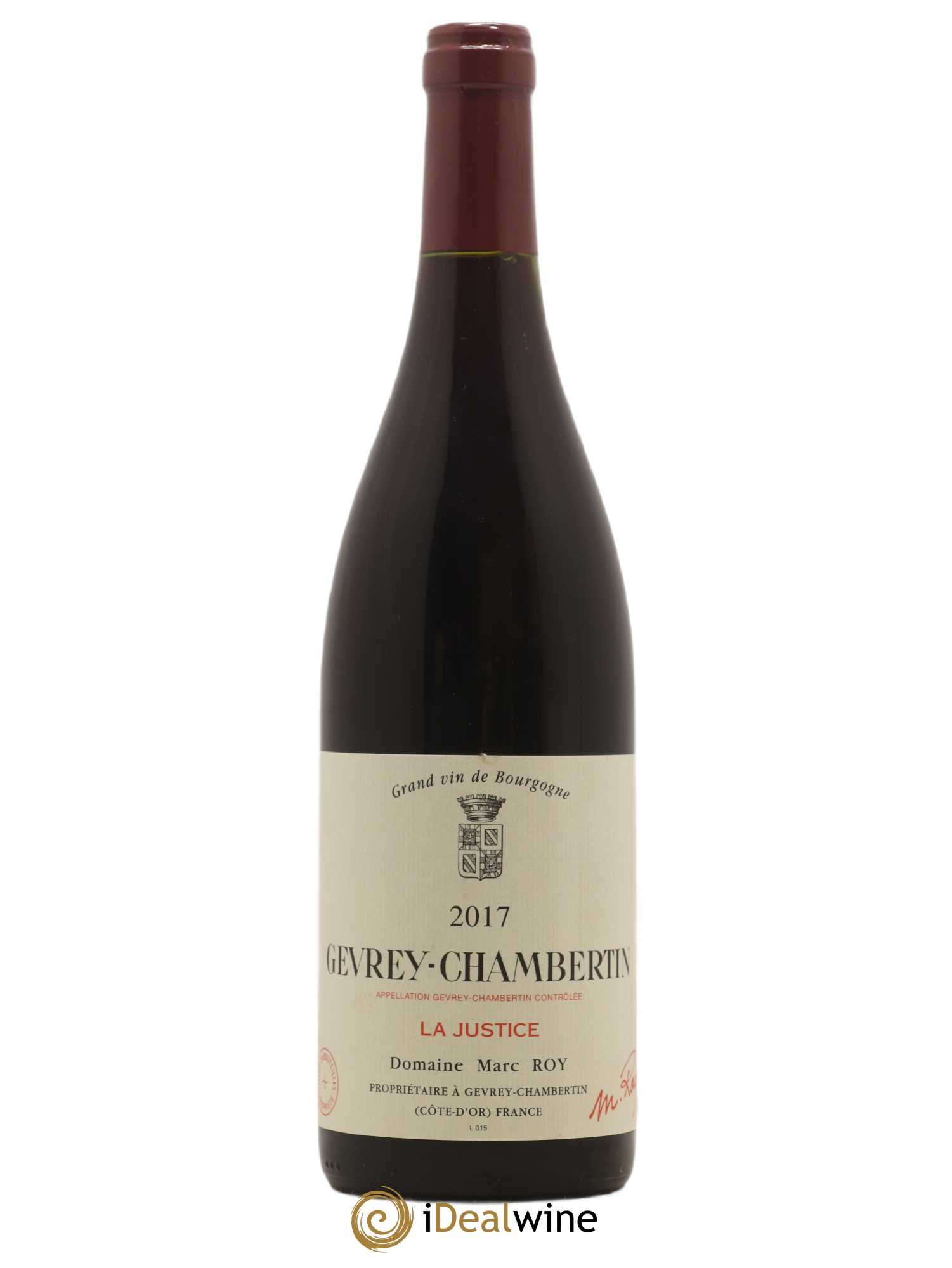 Gevrey-Chambertin La Justice Marc Roy 2017 - Posten von 1 Flasche - 0