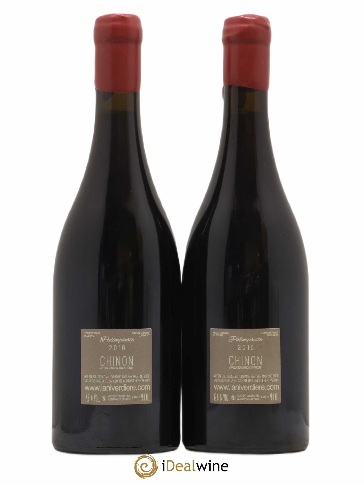 Chinon Palimpseste Clos De La Niverdiere 2016 - Lot de 2 bouteilles - 1