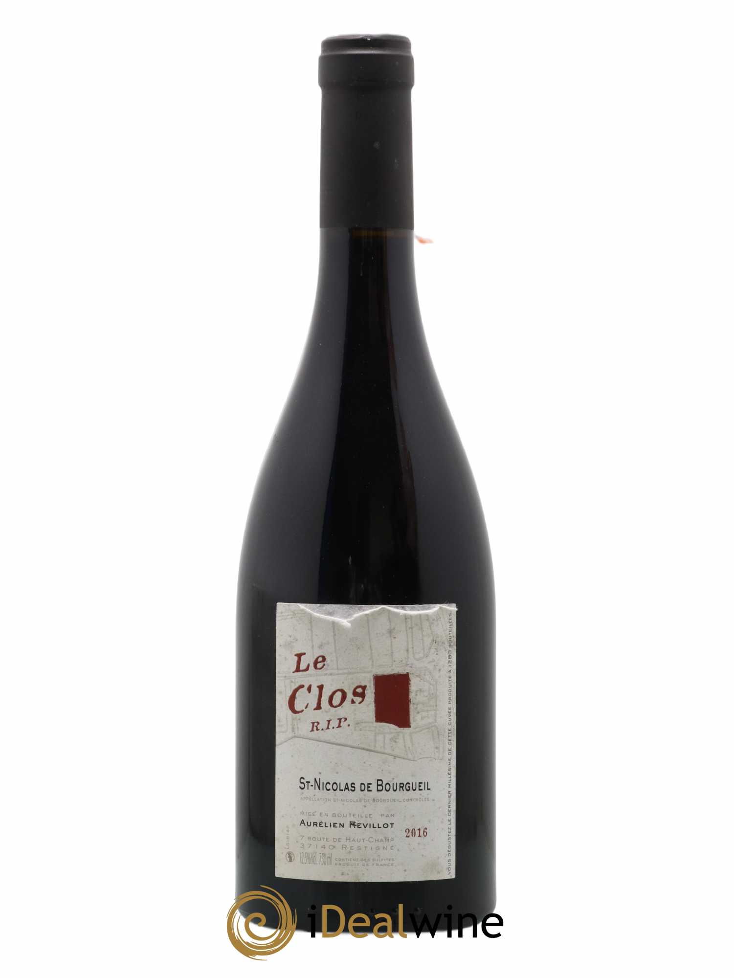 Saint-Nicolas de Bourgueil Le Clos RIP Aurélien Revillot 2016 - Lot de 1 bouteille - 0