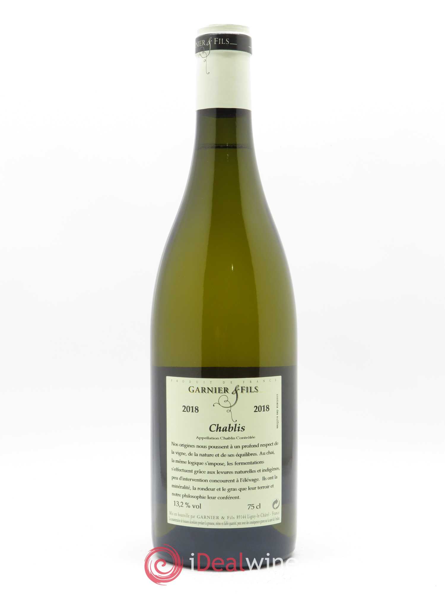 Chablis Garnier & Fils 2018 - Lot de 1 bouteille - 1