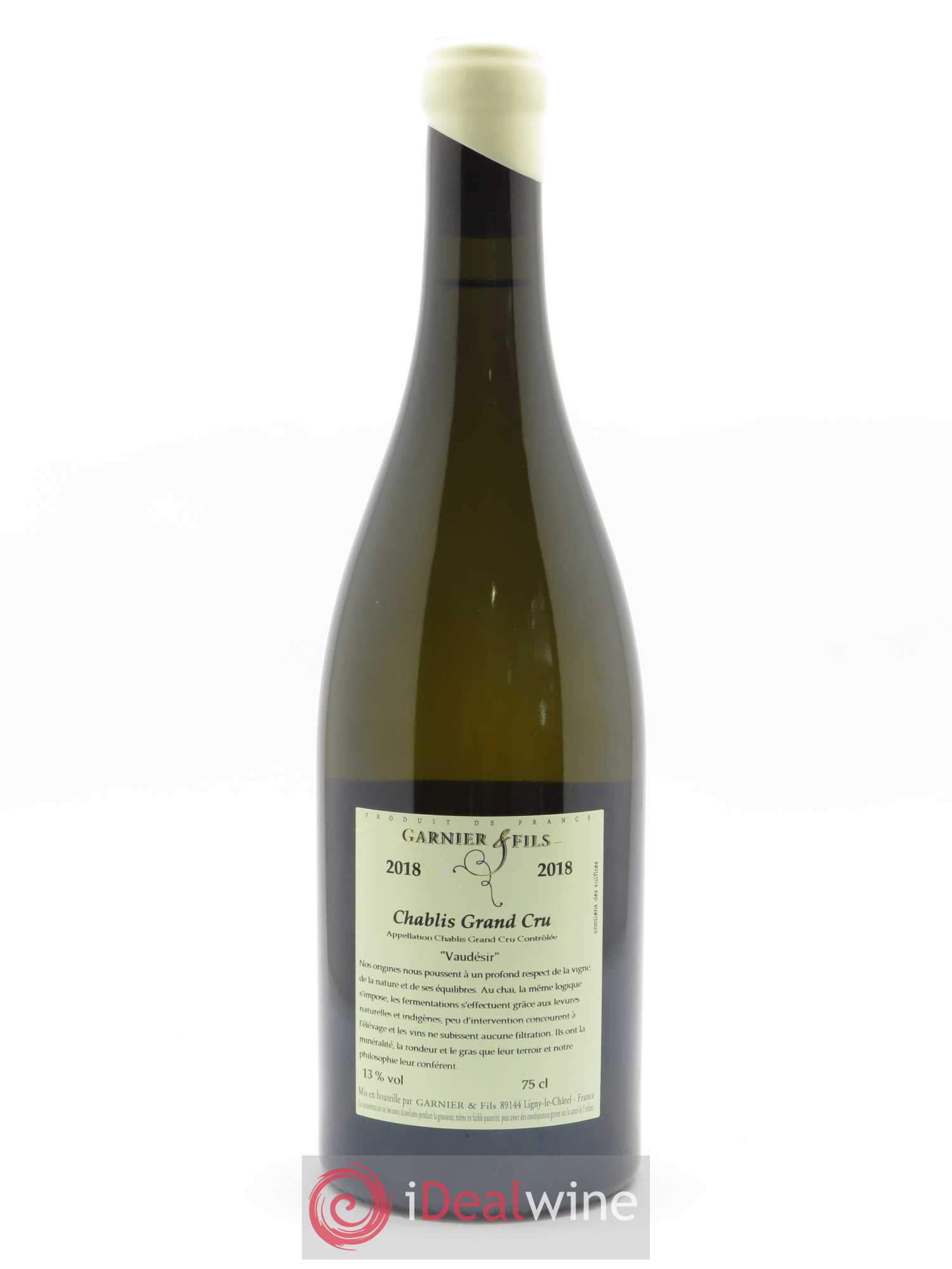 Chablis Grand Cru Vaudésir Garnier & Fils 2018 - Posten von 1 Flasche - 1