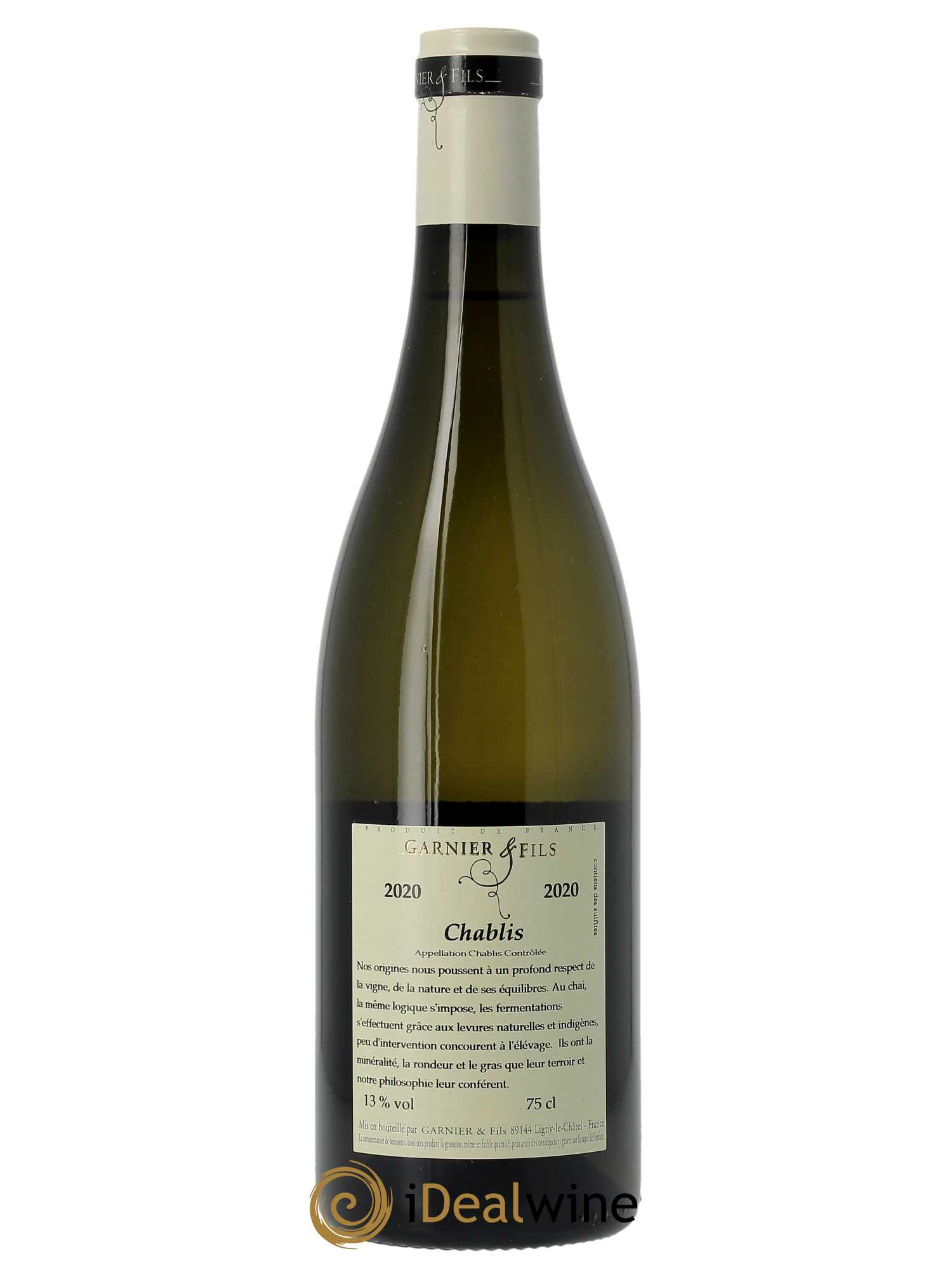 Chablis Garnier & Fils 2020 - Lot de 1 bouteille - 1