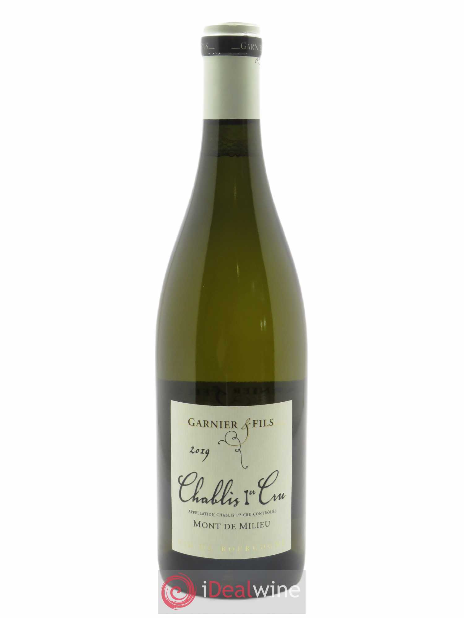 Chablis 1er Cru Mont de Milieu Garnier & Fils 2019 - Lot de 1 bouteille - 0