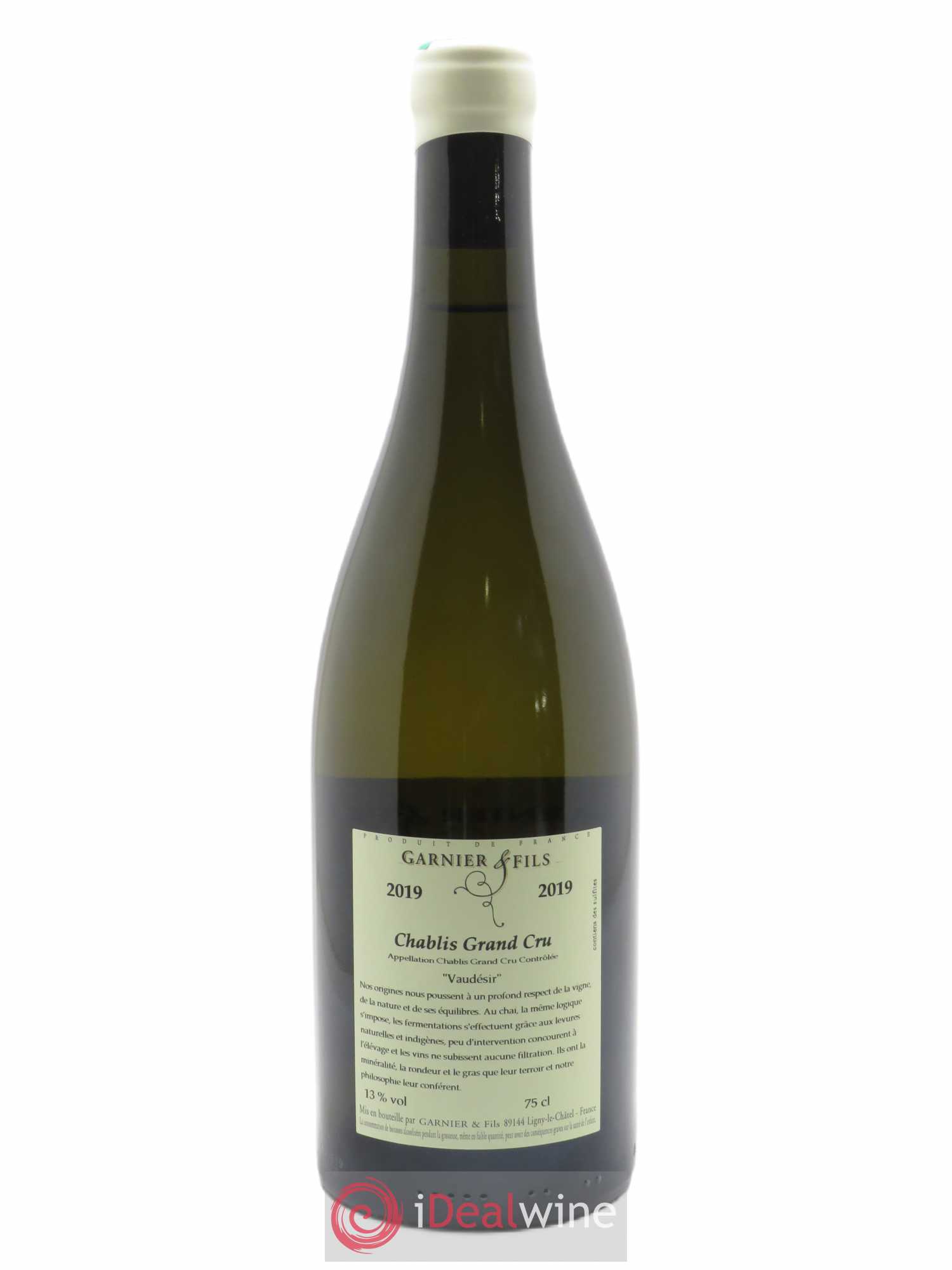 Chablis Grand Cru Vaudésir Garnier & Fils 2019 - Lot de 1 bouteille - 1