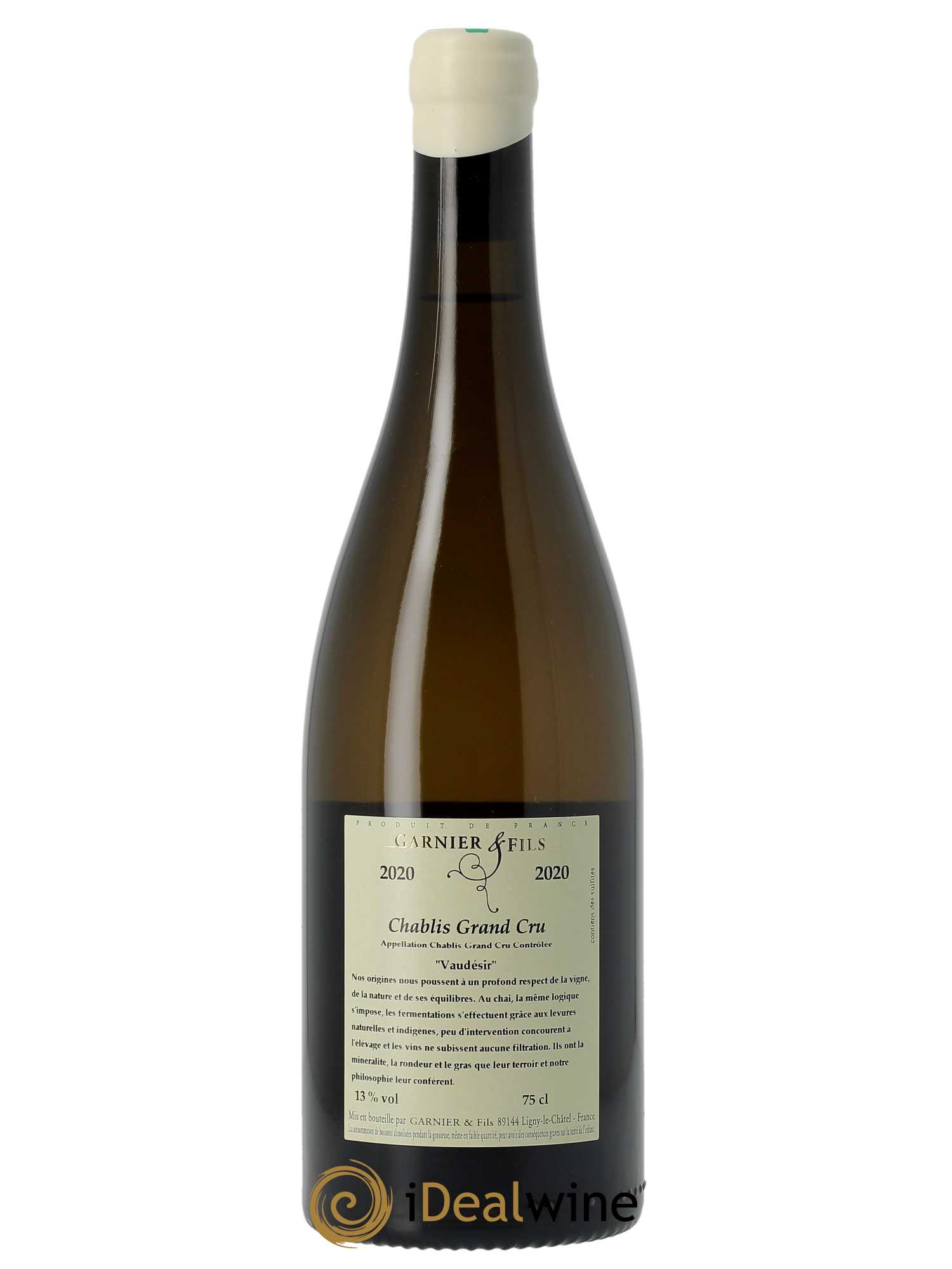 Chablis Grand Cru Vaudésir Garnier & Fils 2020 - Lot de 1 bouteille - 1