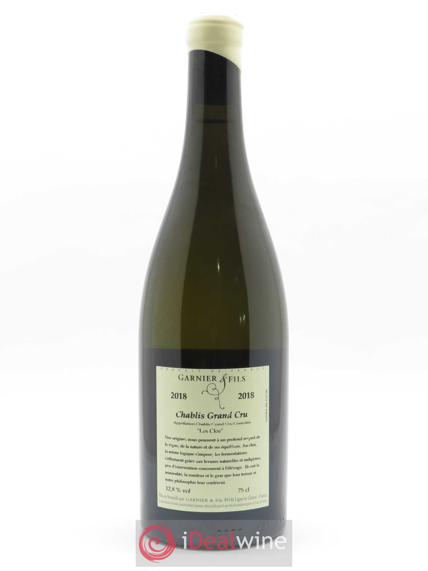 Chablis Grand Cru Les Clos Garnier & Fils 2018 - Posten von 1 Flasche - 1