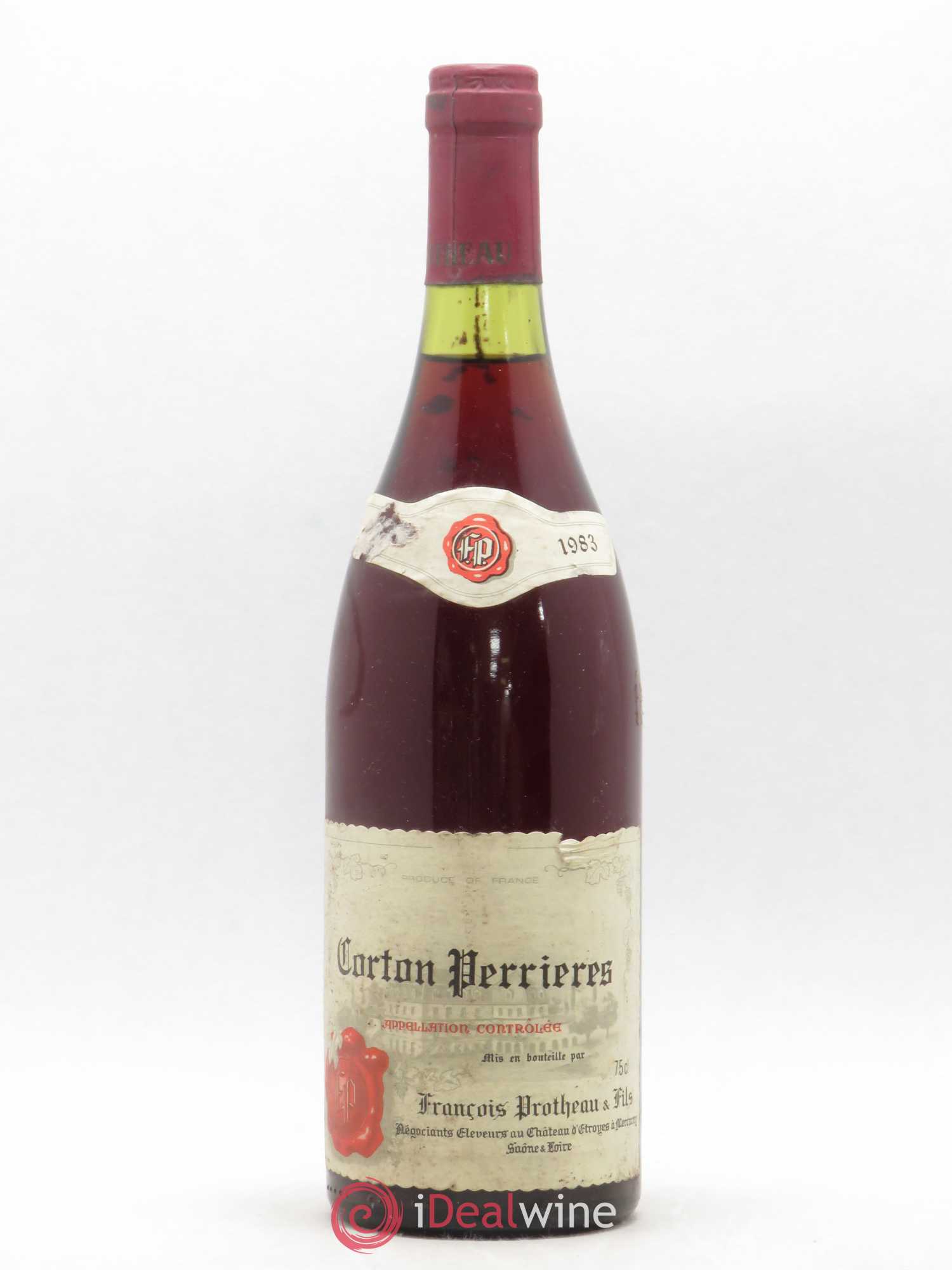 Corton Grand Cru Perrières François Protheau 1983 - Posten von 1 Flasche - 0