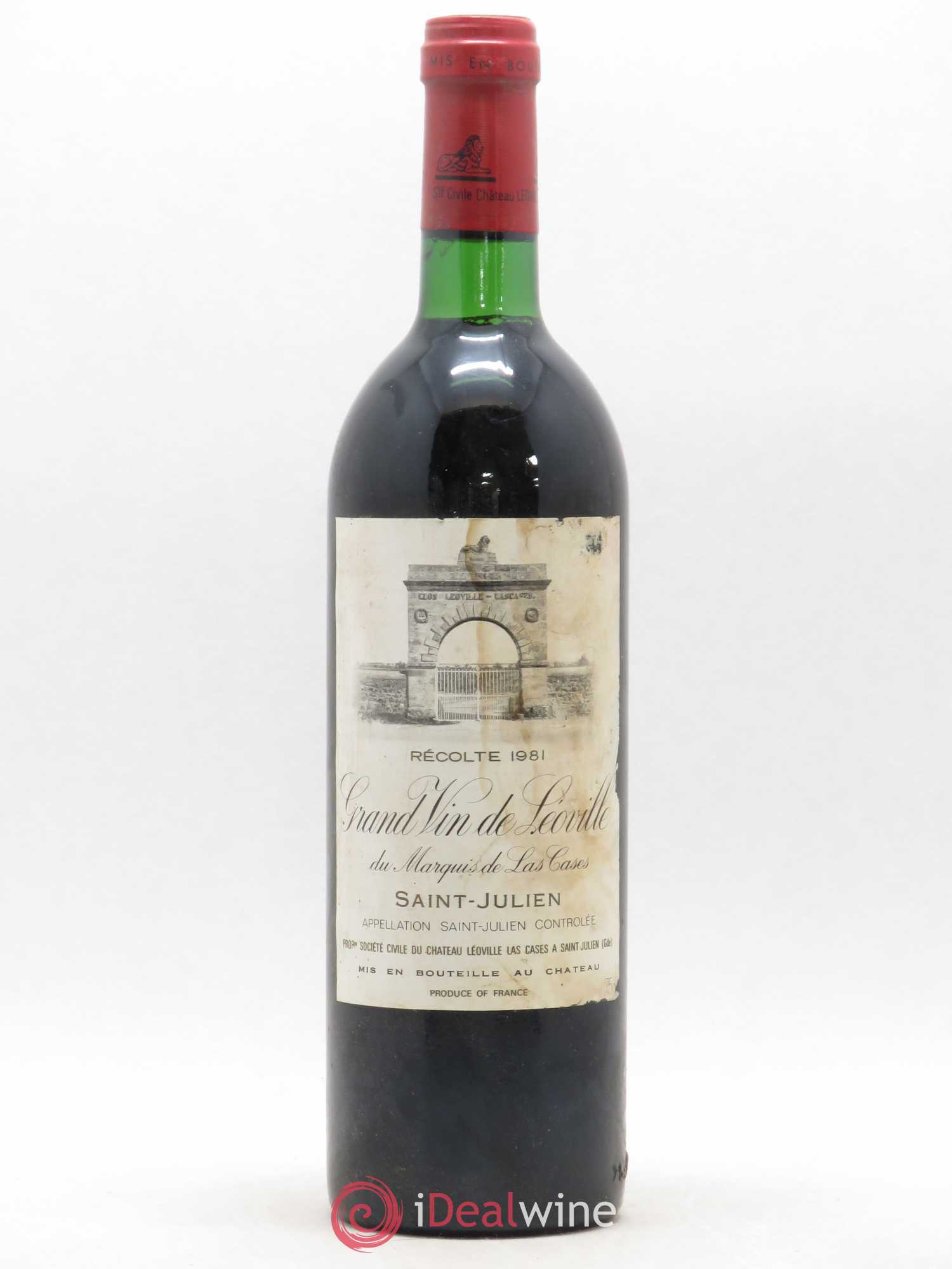 Château Léoville Las Cases 2ème Grand Cru Classé 1981 - Lot de 1 bouteille - 0