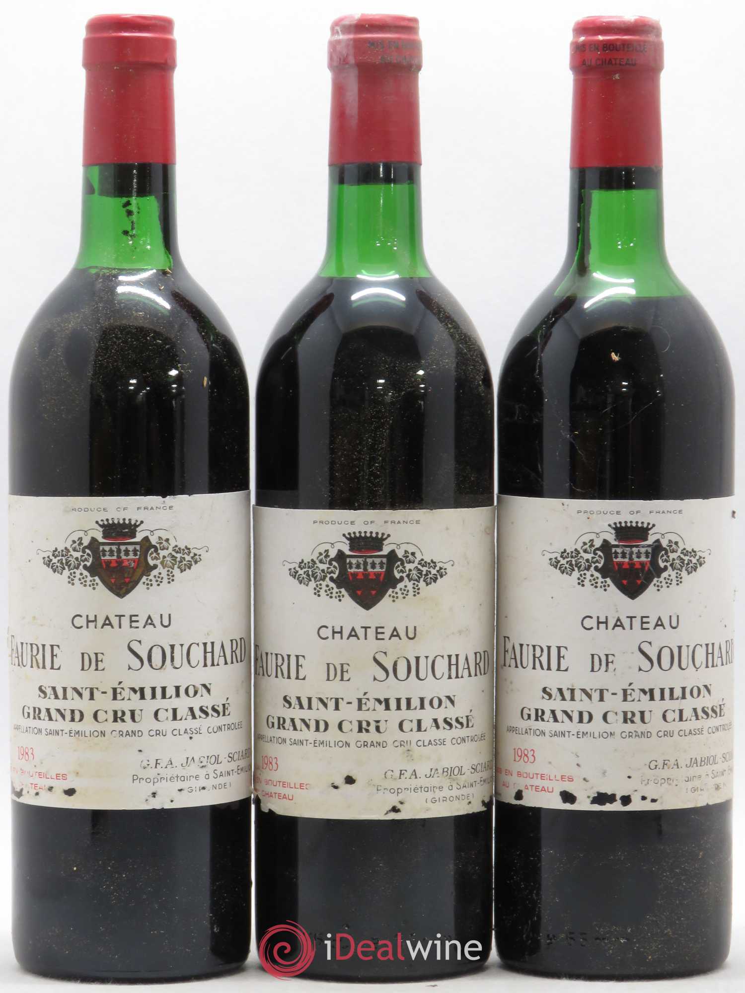 Château Faurie de Souchard Grand Cru Classé 1983 - Lot de 6 bouteilles - 2