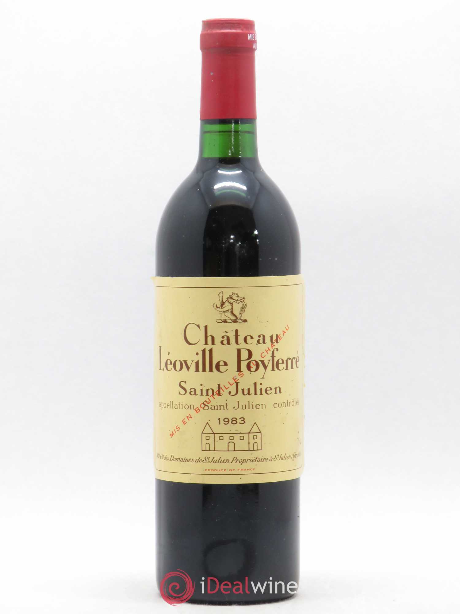 Château Léoville Poyferré 2ème Grand Cru Classé 1983 - Lot de 1 bouteille - 0