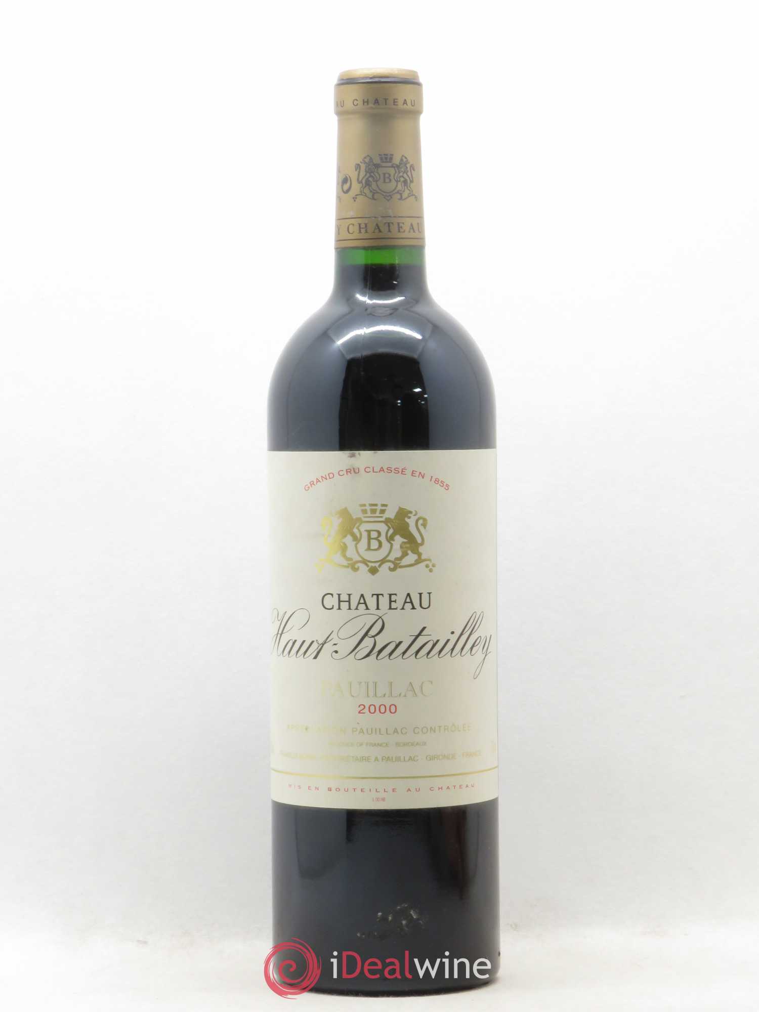 Château Haut Batailley 5ème Grand Cru Classé 2000 - Lot de 1 bouteille - 0