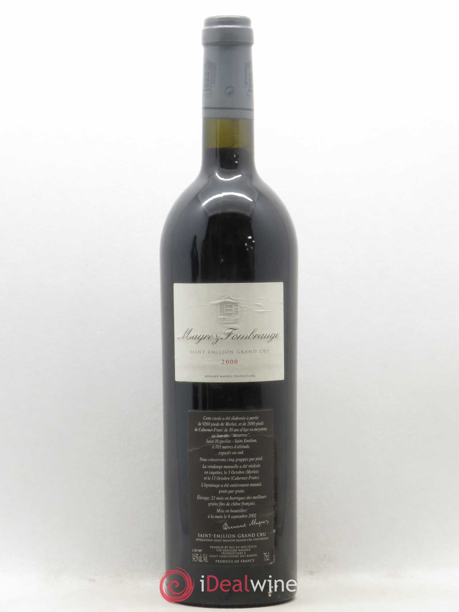 Château Magrez Fombrauge 2000 - Lot de 1 bouteille - 0