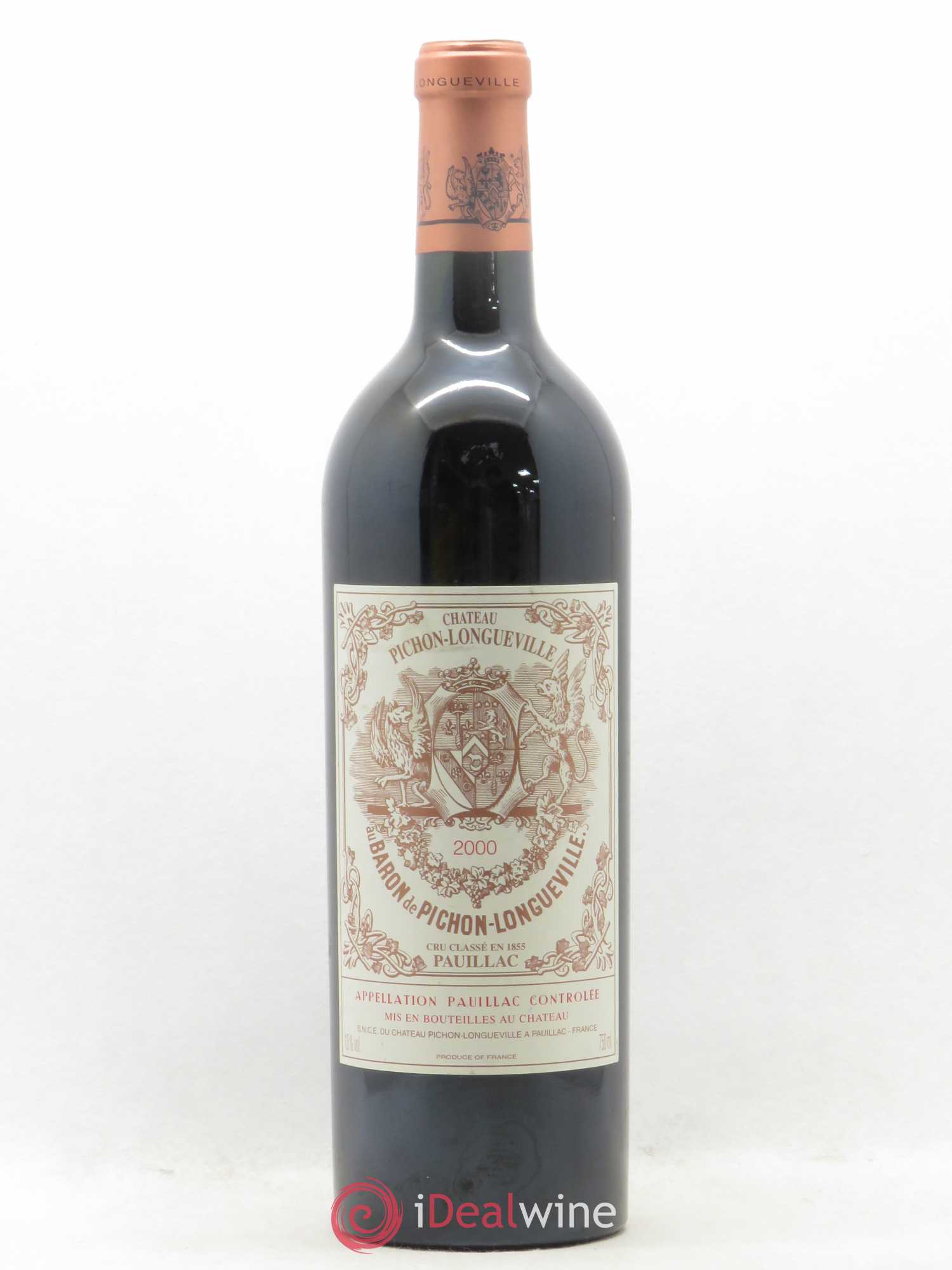 Pichon Longueville Baron 2ème Grand Cru Classé 2000 - Lot de 1 bouteille - 0
