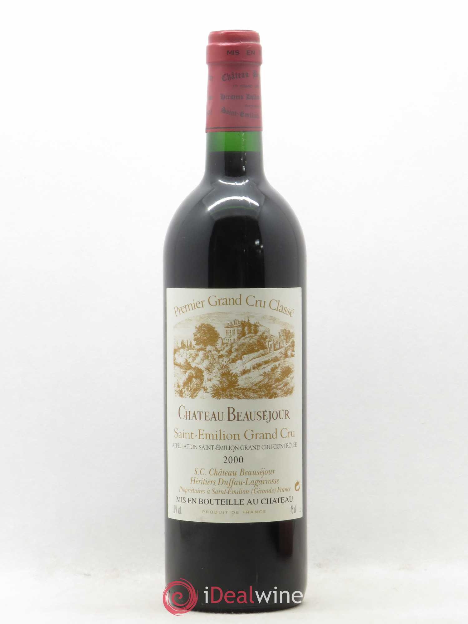 Château Beauséjour (Duffau-Lagarrosse) 1er Grand Cru Classé B 2000 - Lot de 1 bouteille - 0