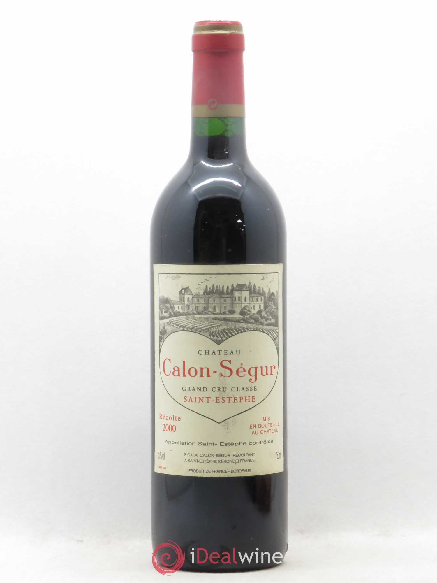 Château Calon Ségur 3ème Grand Cru Classé 2000 - Lot de 1 bouteille - 0