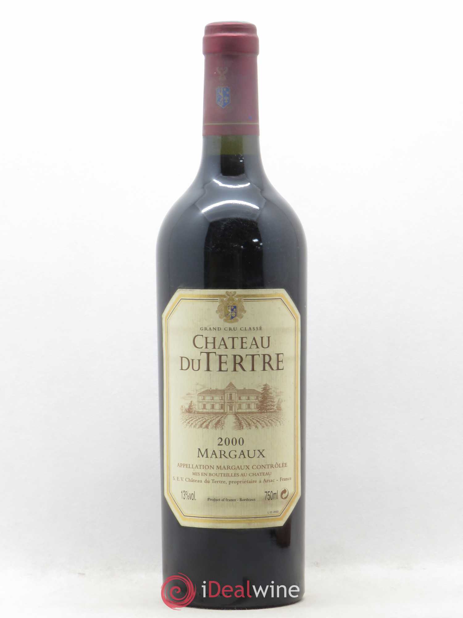 Château du Tertre 5ème Grand Cru Classé 2000 - Lot de 1 bouteille - 0
