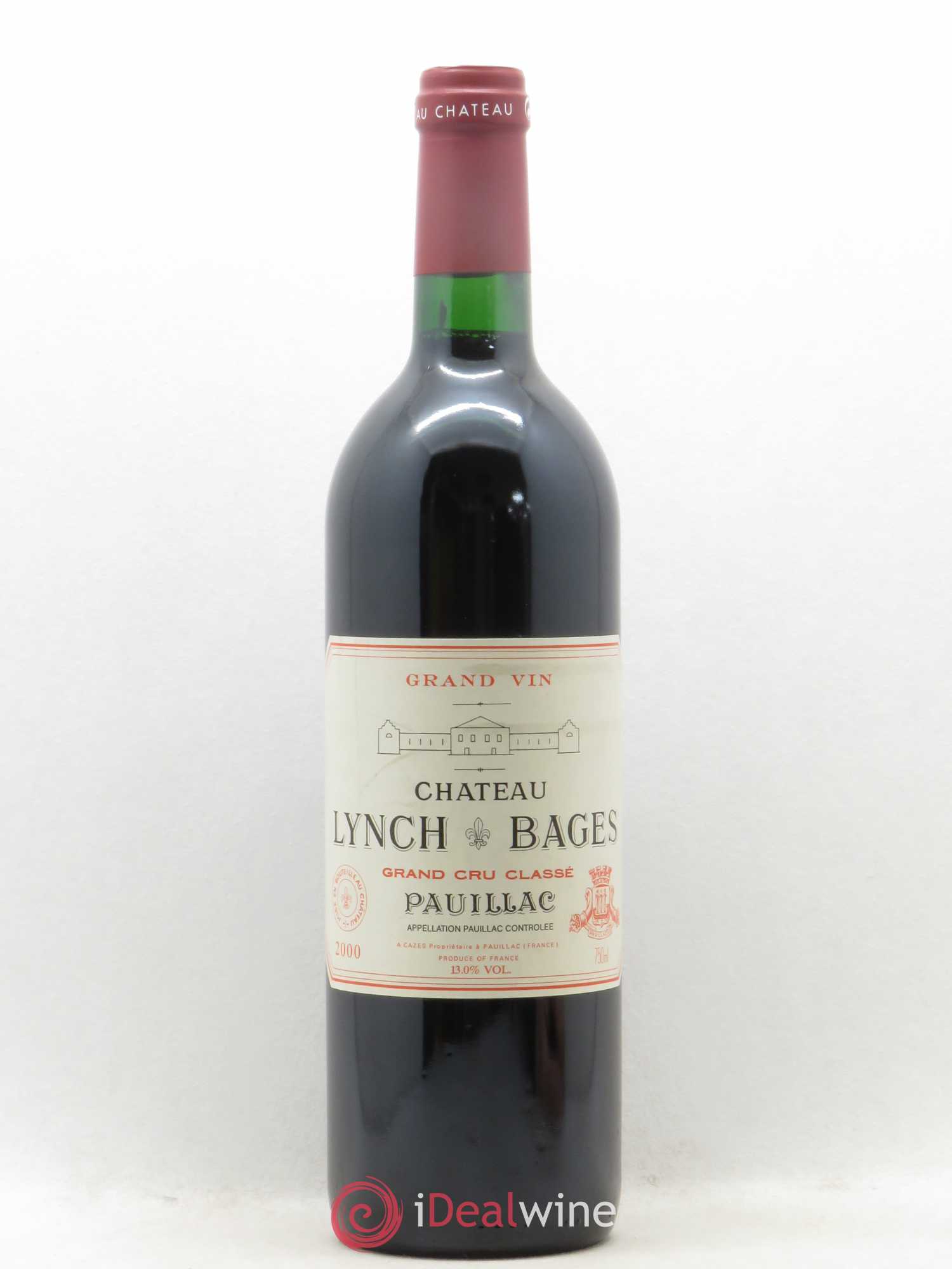 Château Lynch Bages 5ème Grand Cru Classé 2000 - Lot de 1 bouteille - 0