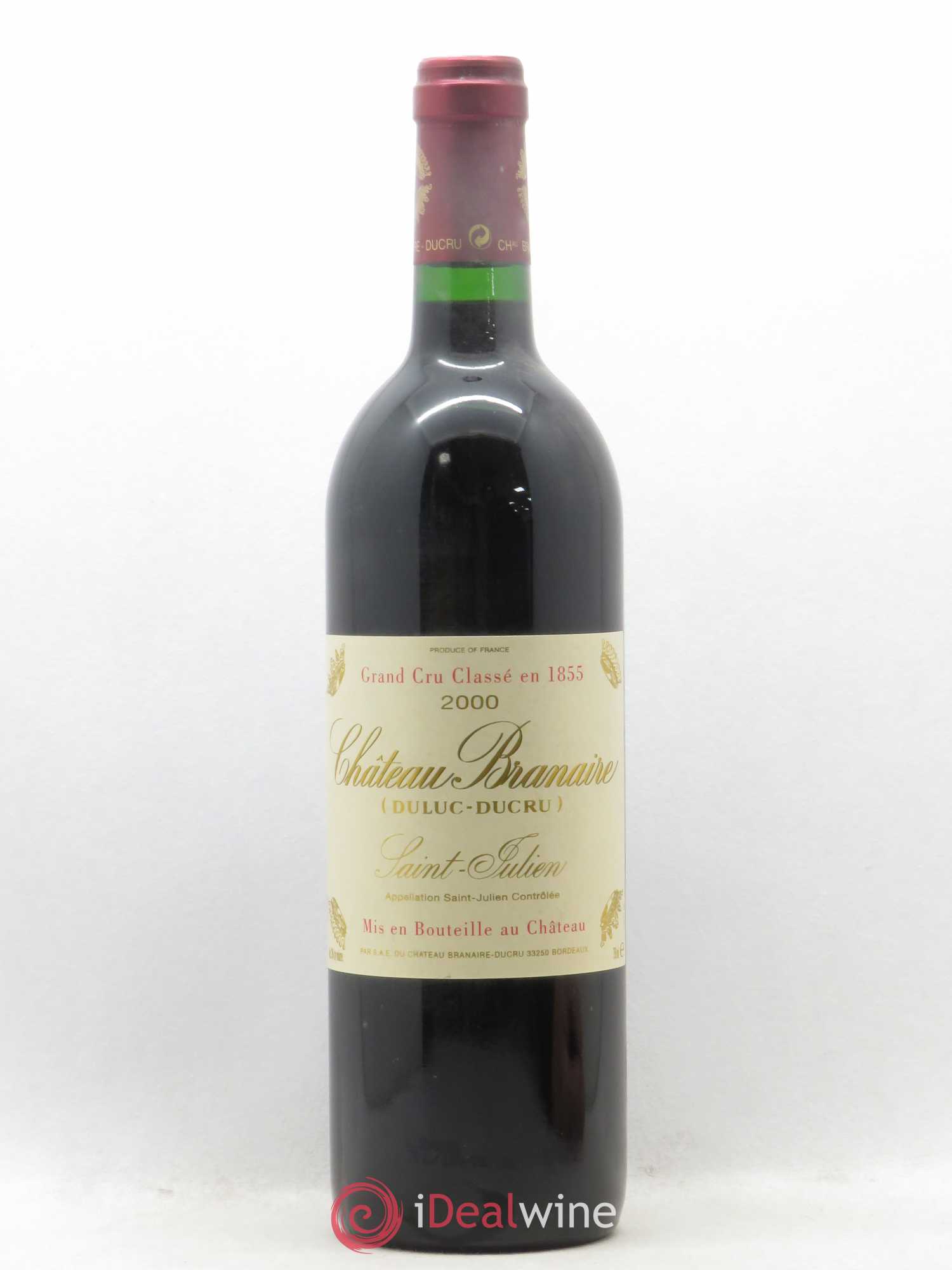 Château Branaire Ducru 4ème Grand Cru Classé 2000 - Lot de 1 bouteille - 0