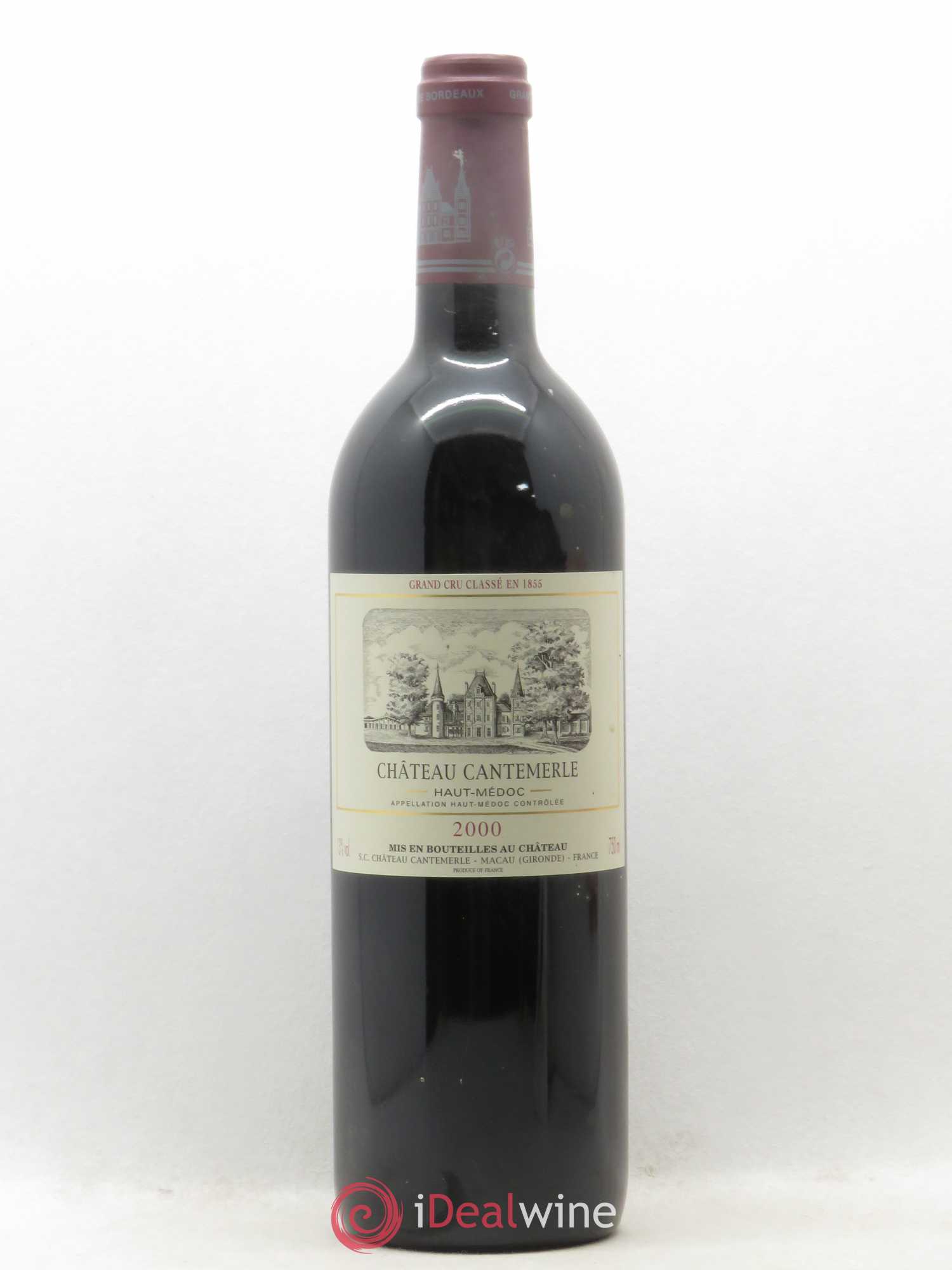 Château Cantemerle 5ème Grand Cru Classé 2000 - Lot de 1 bouteille - 0
