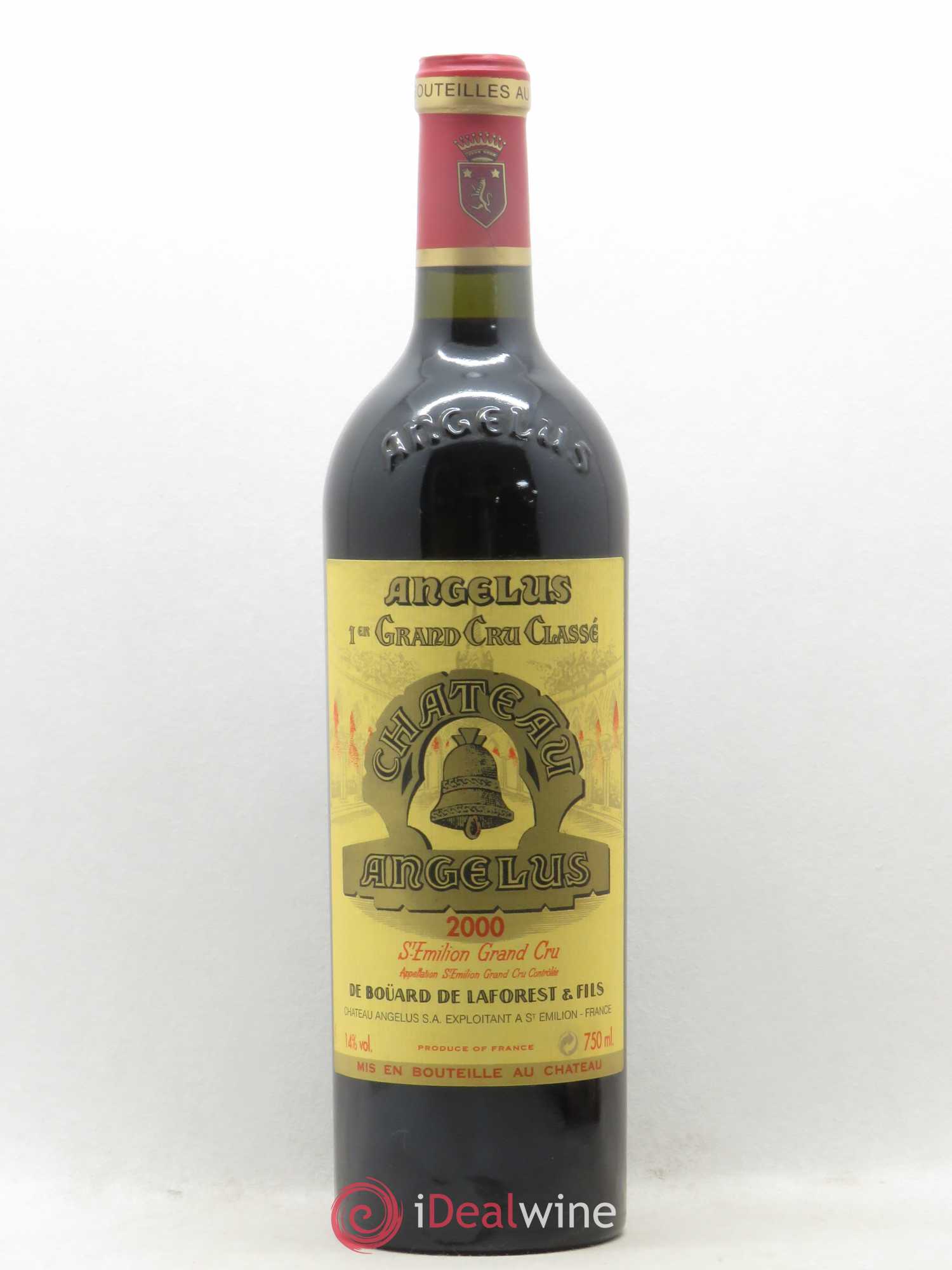 Château Angélus 1er Grand Cru Classé A 2000 - Lot de 1 bouteille - 0