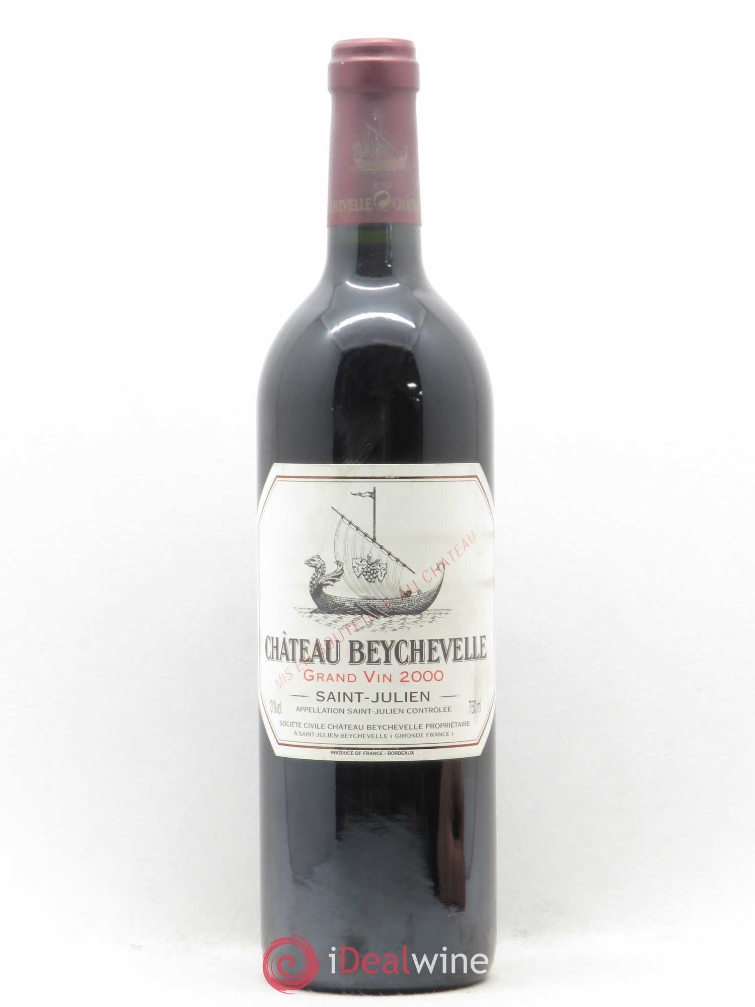 Château Beychevelle 4ème Grand Cru Classé 2000 - Lot de 1 bouteille - 0